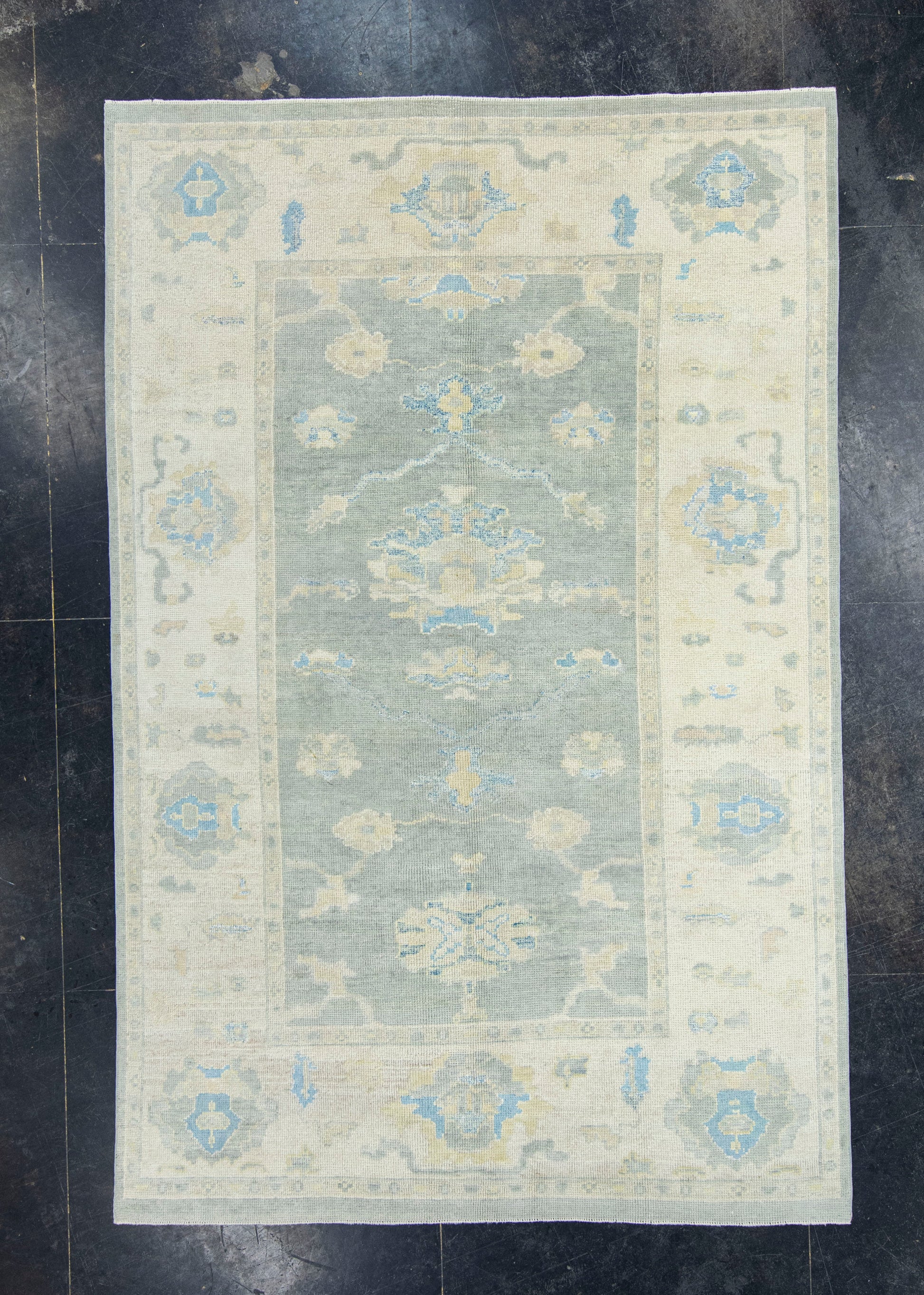 Turkish Oushak Rug 5'10" x 9' #18616