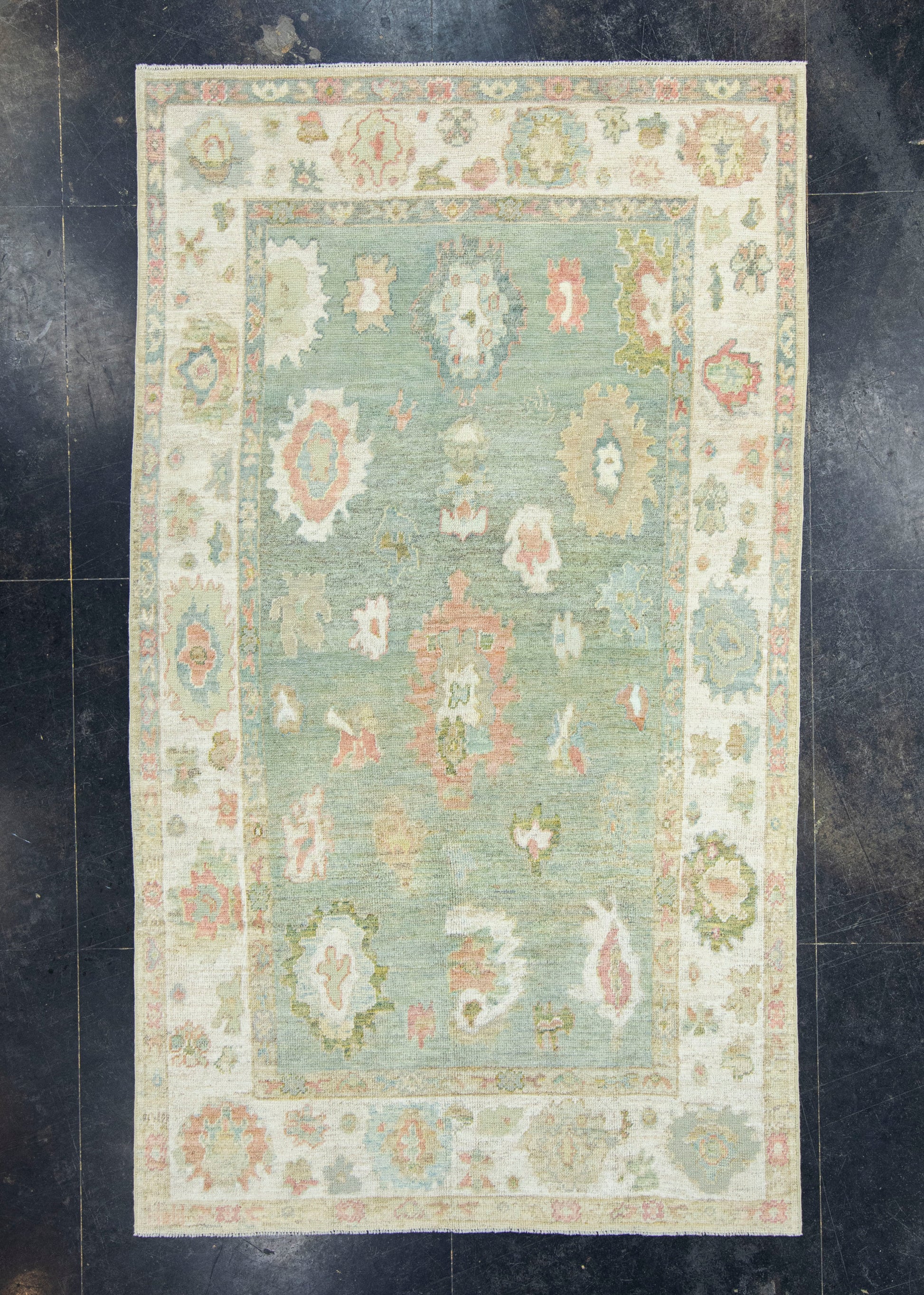 Turkish Oushak Rug 5'4" x 9'4" #18531