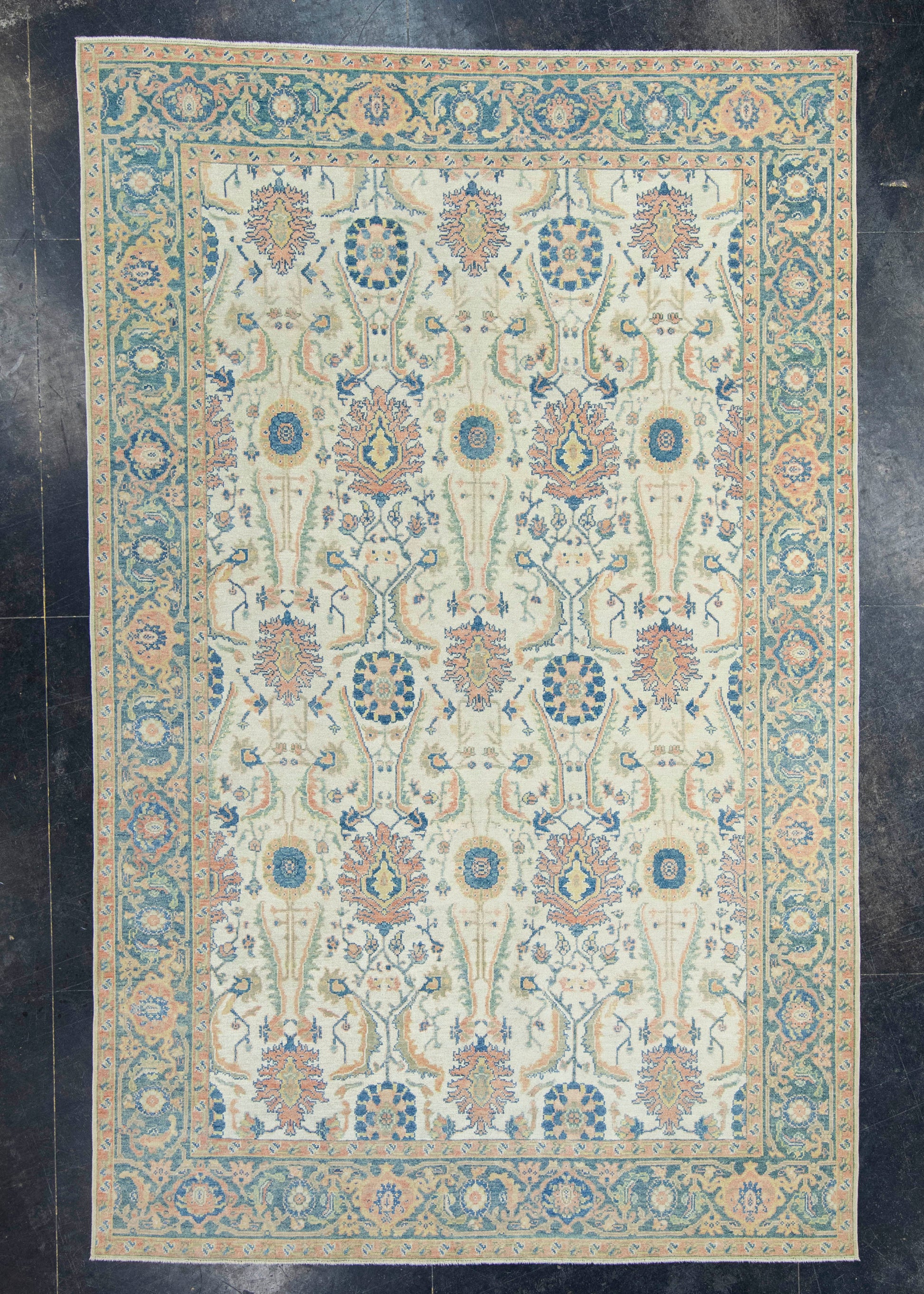 Turkish Oushak Rug 6'2" x 9'9" #18644