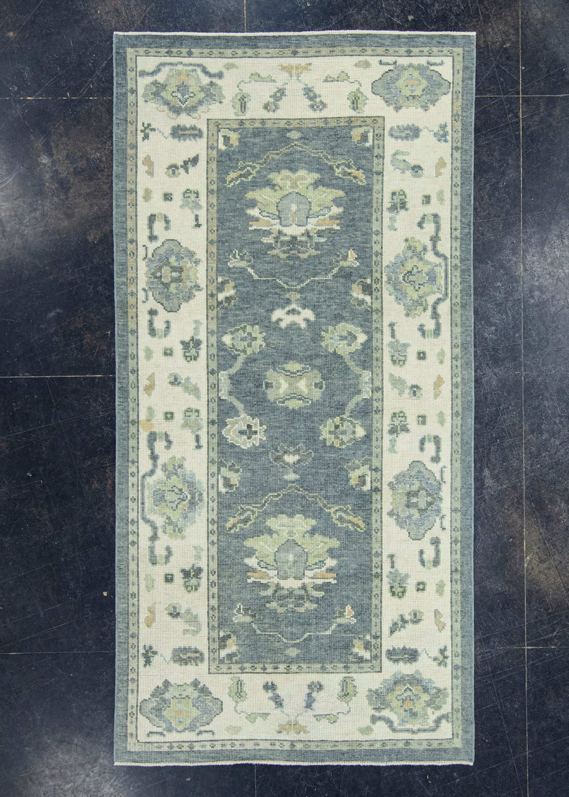 Turkish Oushak Rug 3'11" x 7'10" #18082