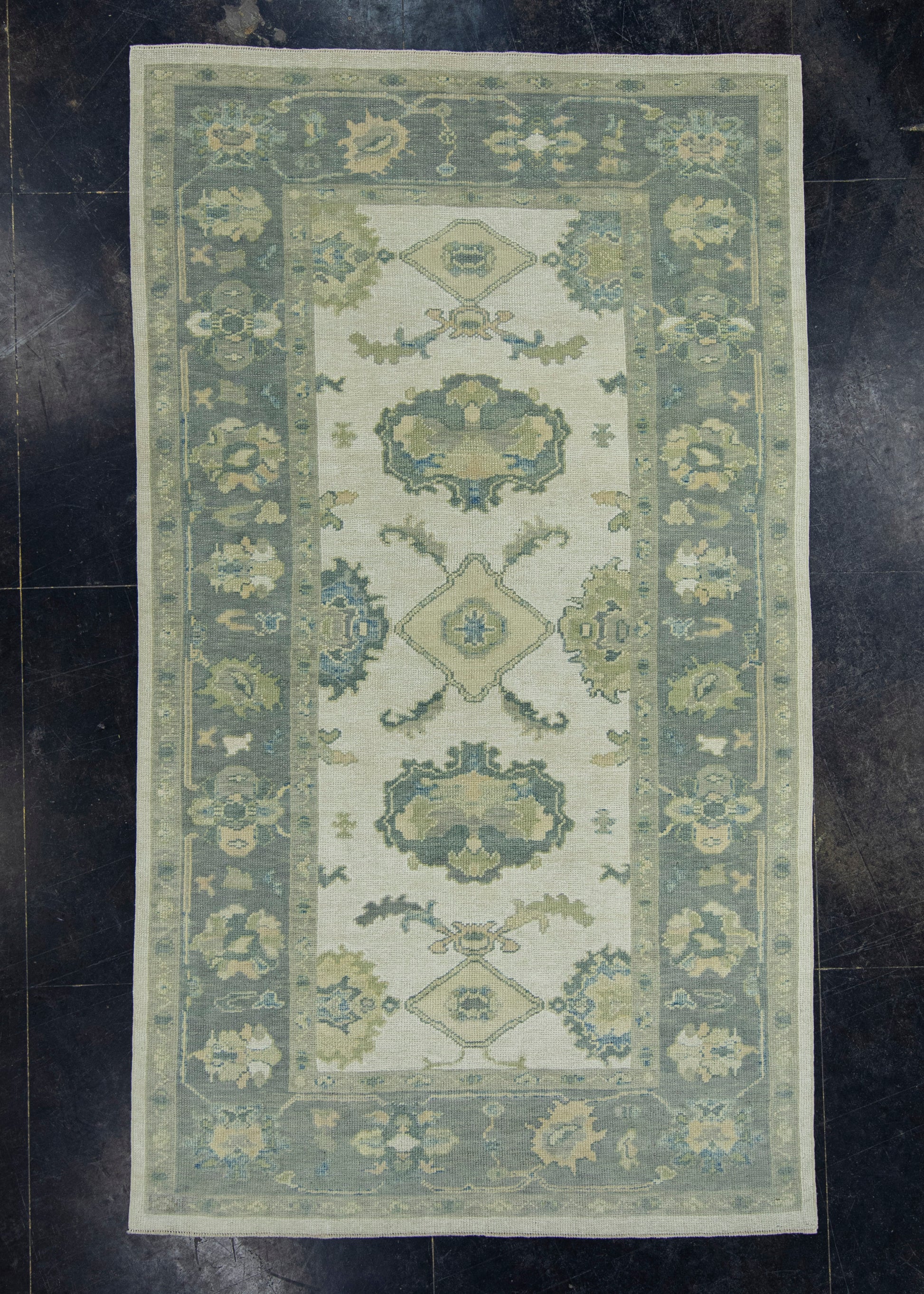Turkish Oushak Rug 5'2" x 8'11" #18094