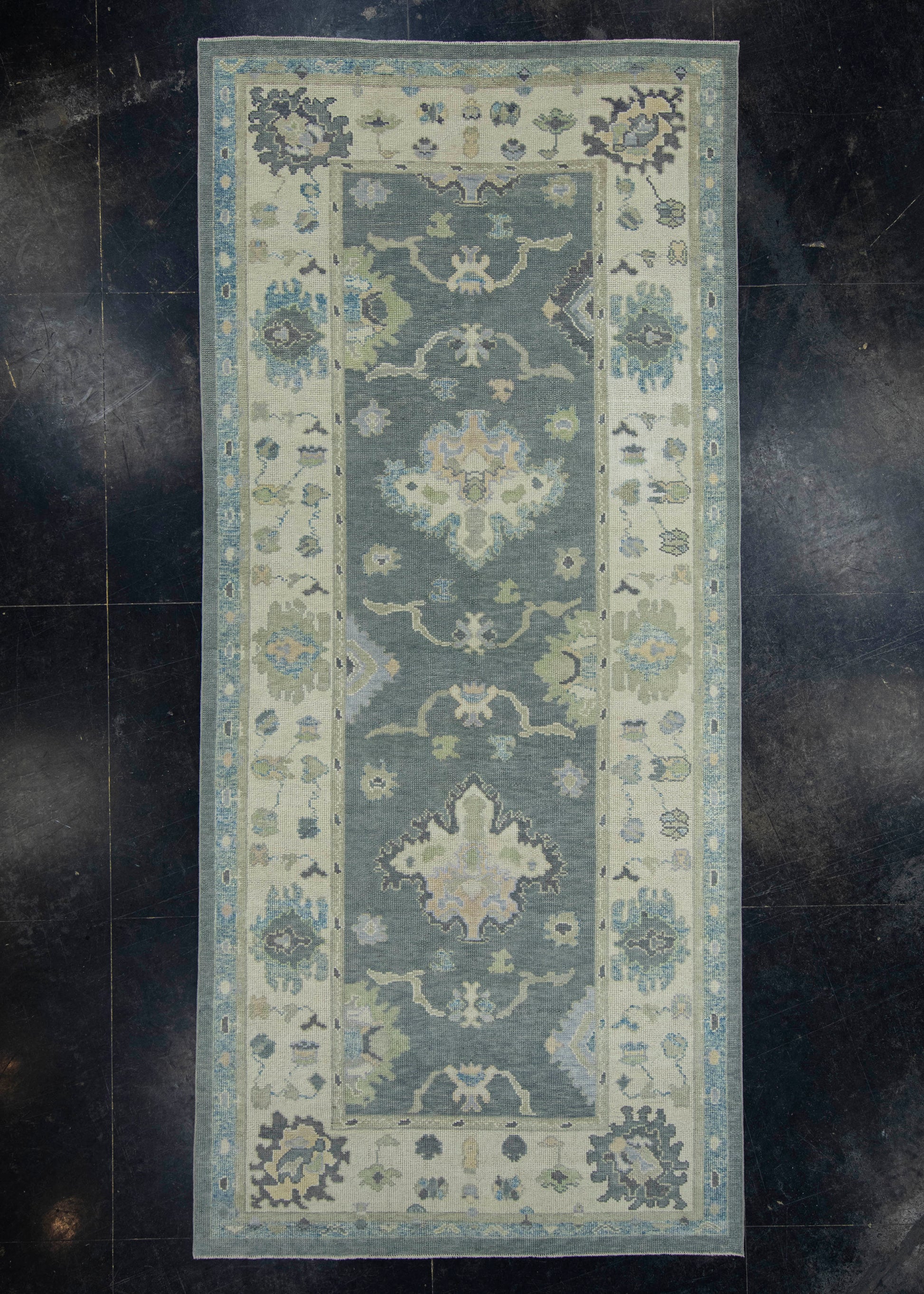 Turkish Oushak Rug 5'2" x 11'7" #18098