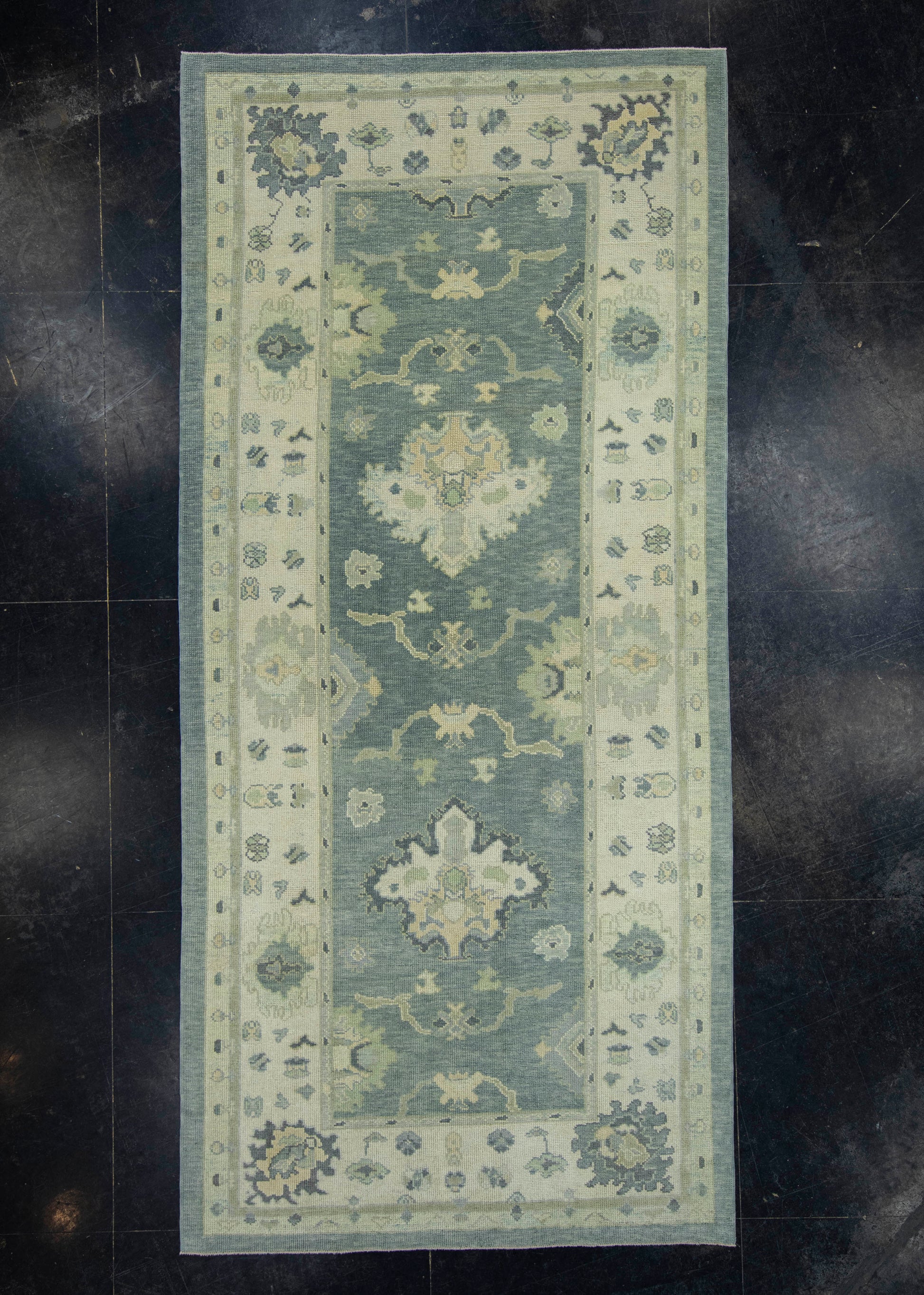Turkish Oushak Rug 5'4" x 11'6" #18064