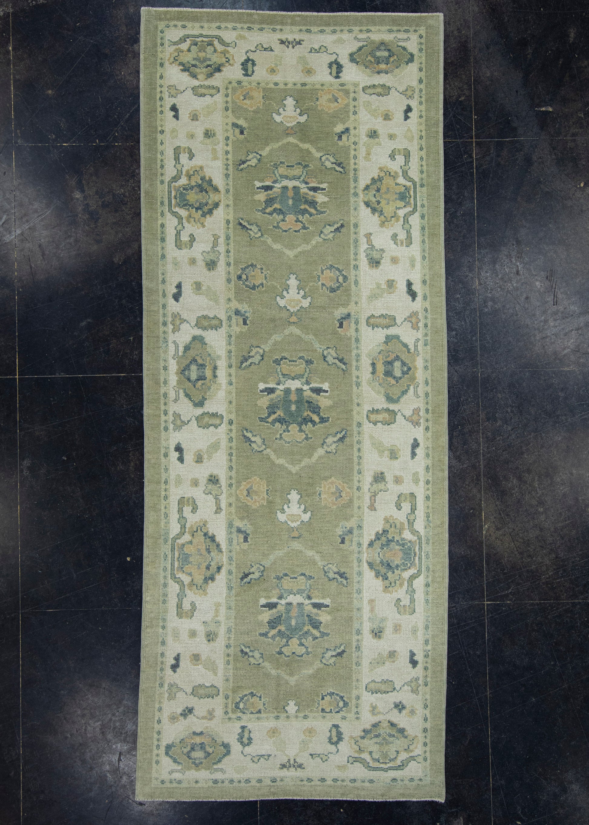 Turkish Oushak Rug 3'11" x 10'5" #18087