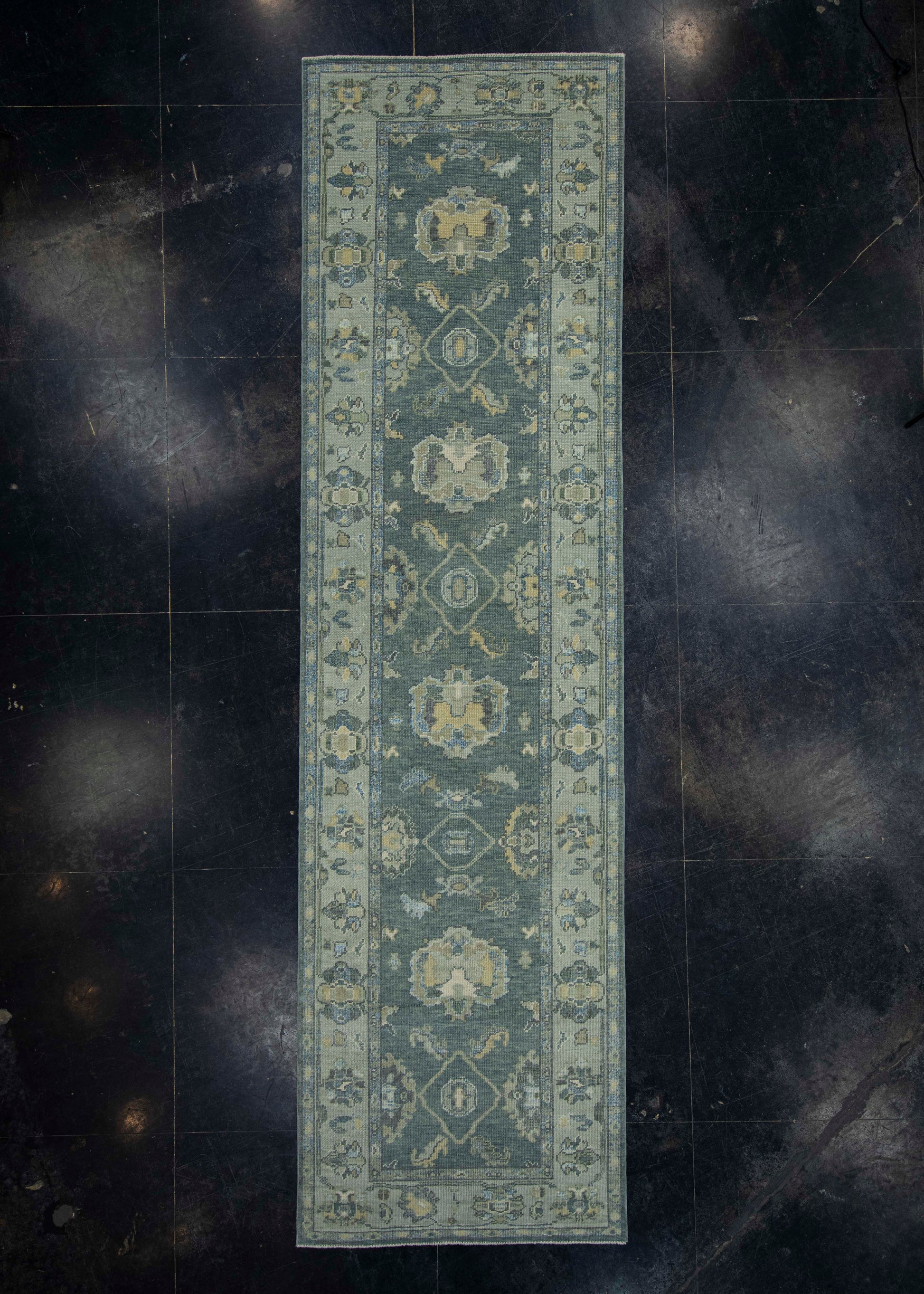 Turkish Oushak Rug 3'10" x 13'10" #18131