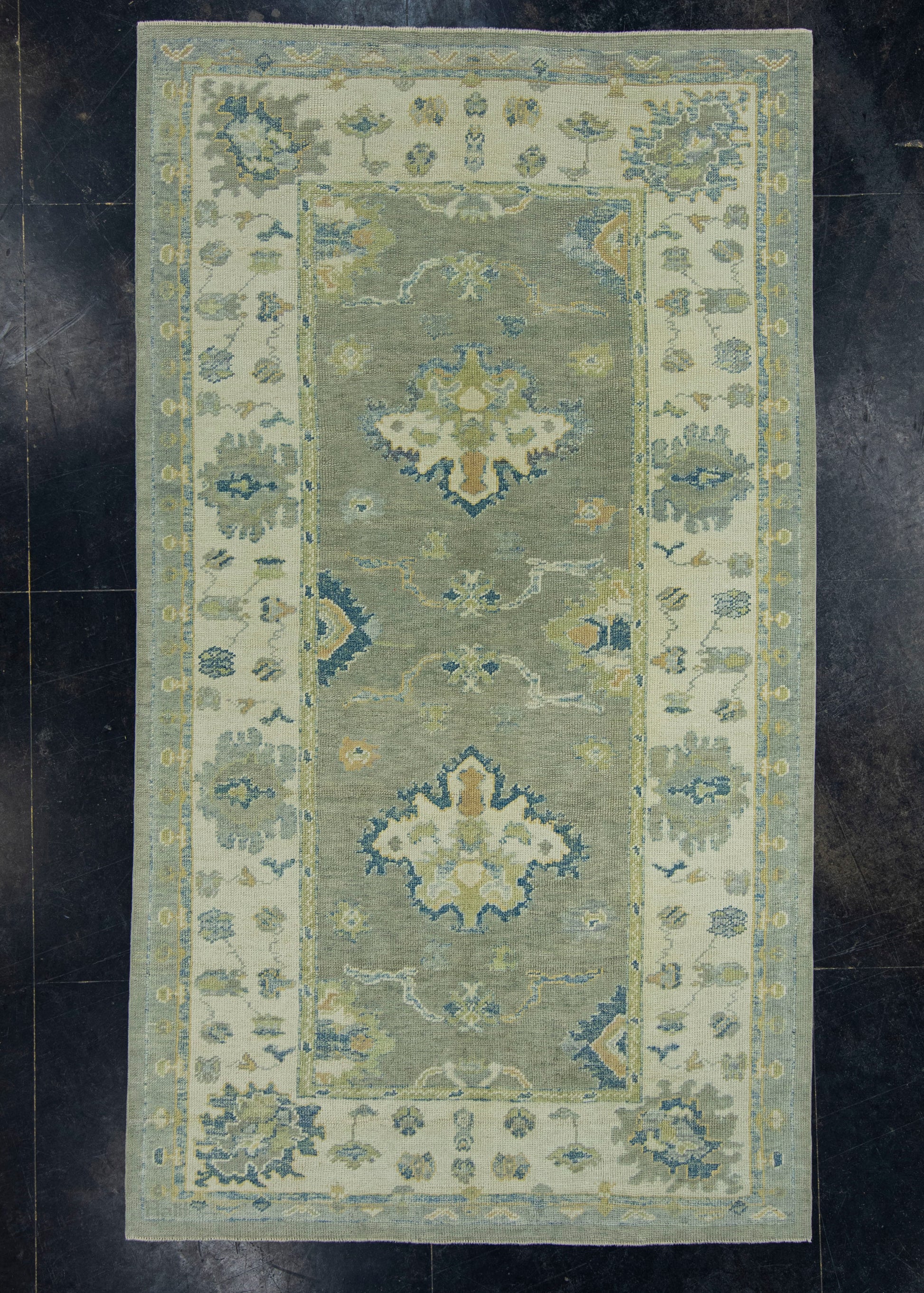 Turkish Oushak Rug 5'3" x 9'4" #18020