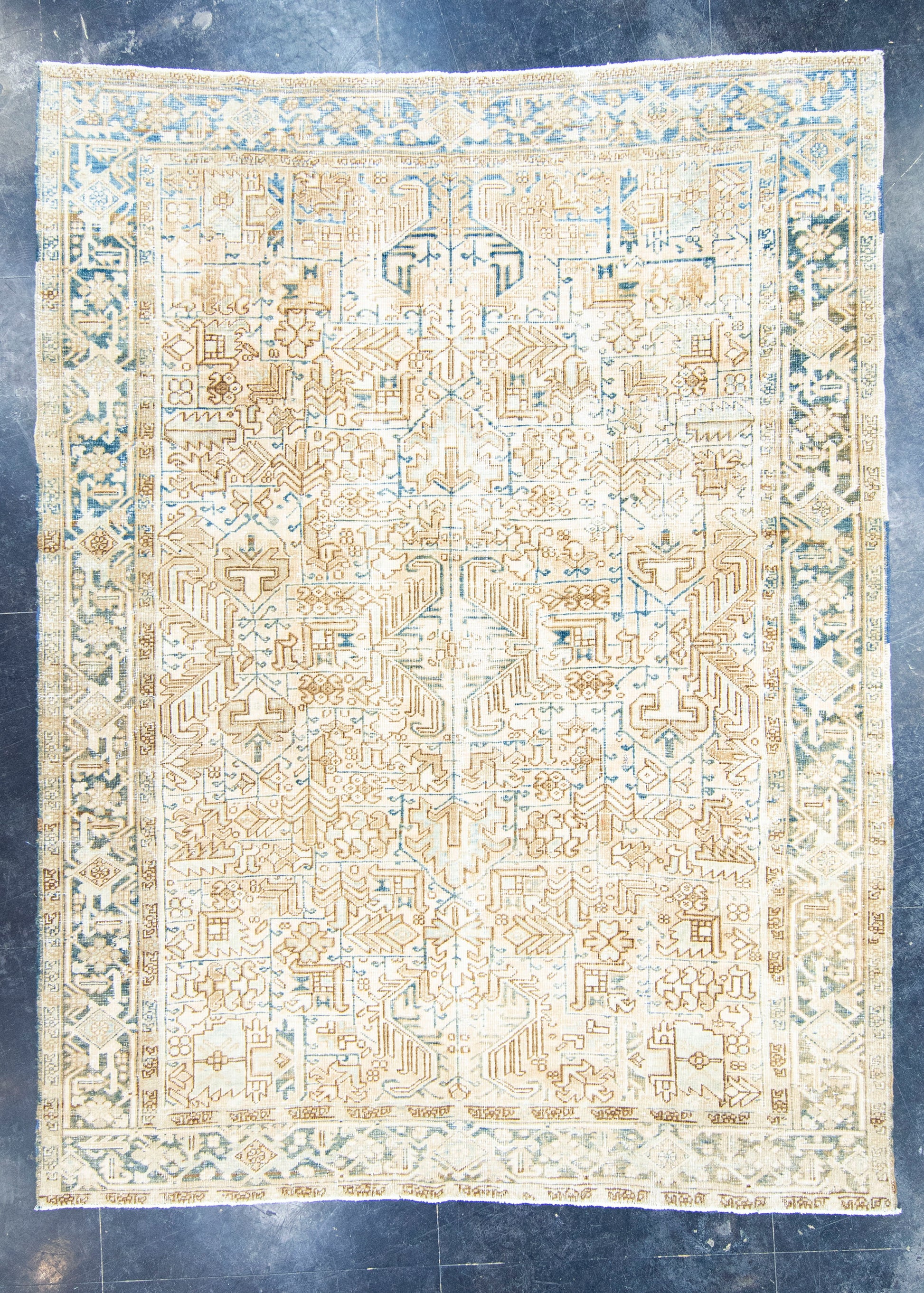 Antique Heriz Rug 7'6" x 10'4" #16898