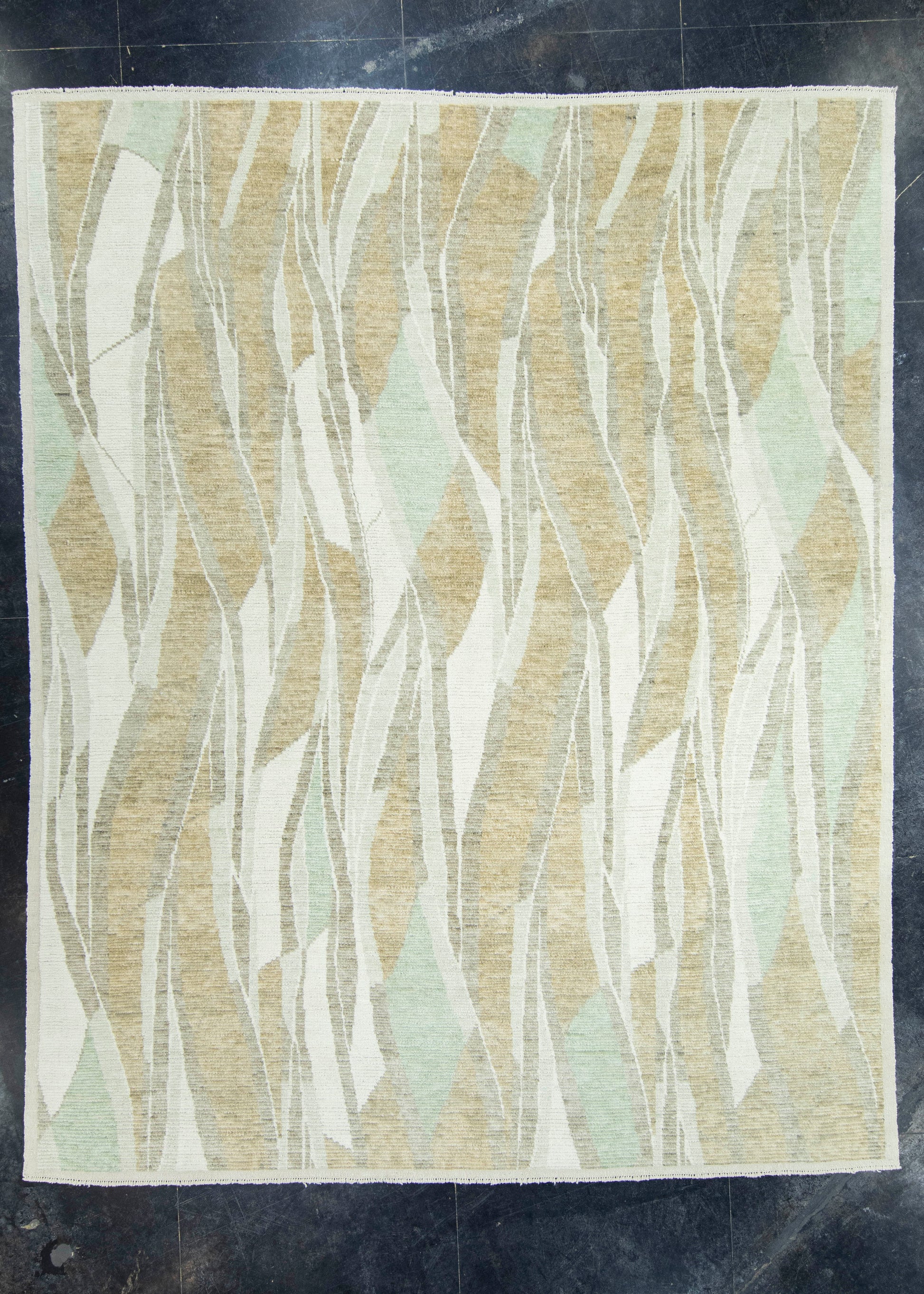 Modern Handmade Rug 9'5" x 11'8" #17166