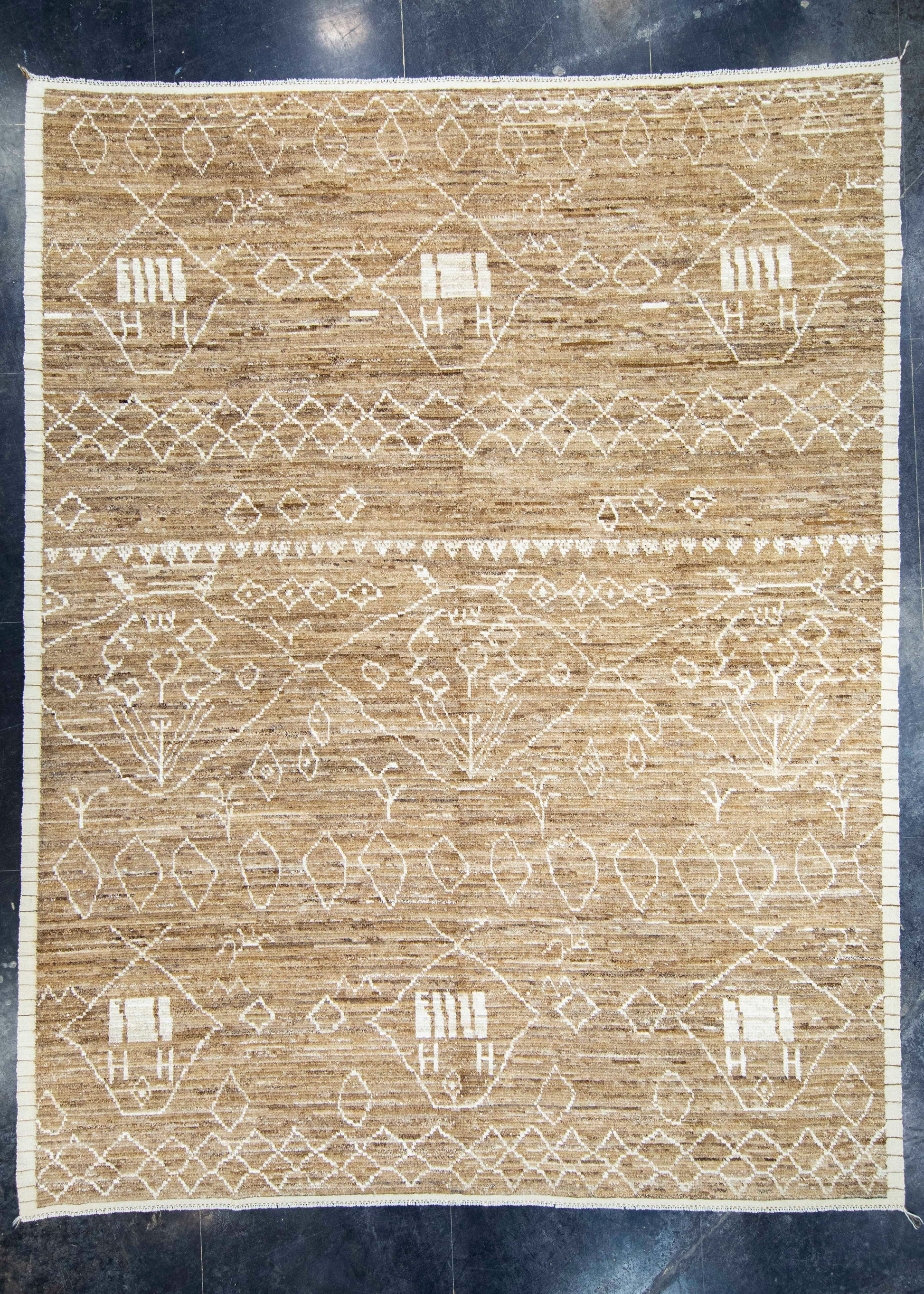Modern Handmade Rug 10'7" x 13'6" #17117
