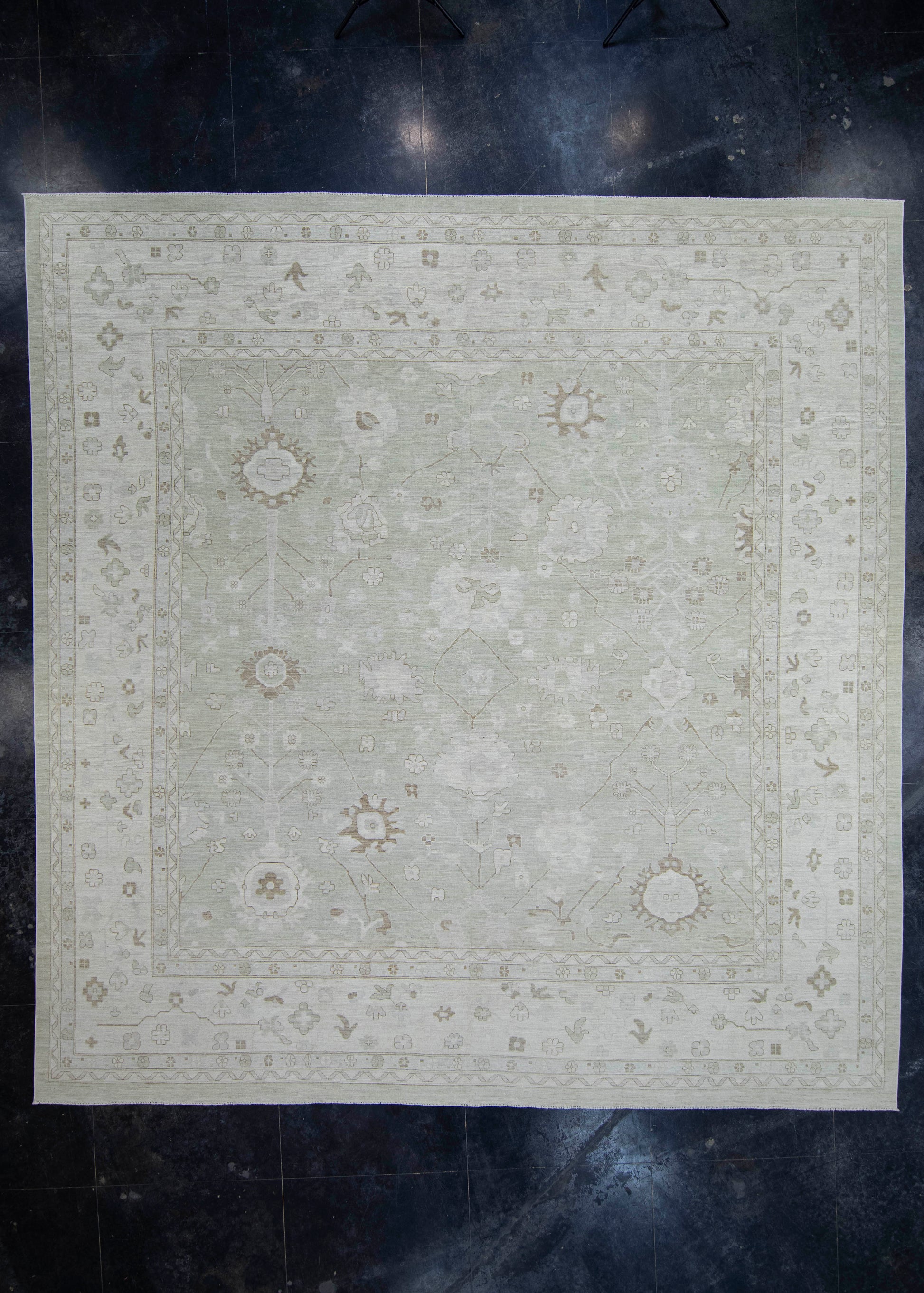 Oushak Square Rug 13'11" x 14'6" #17162