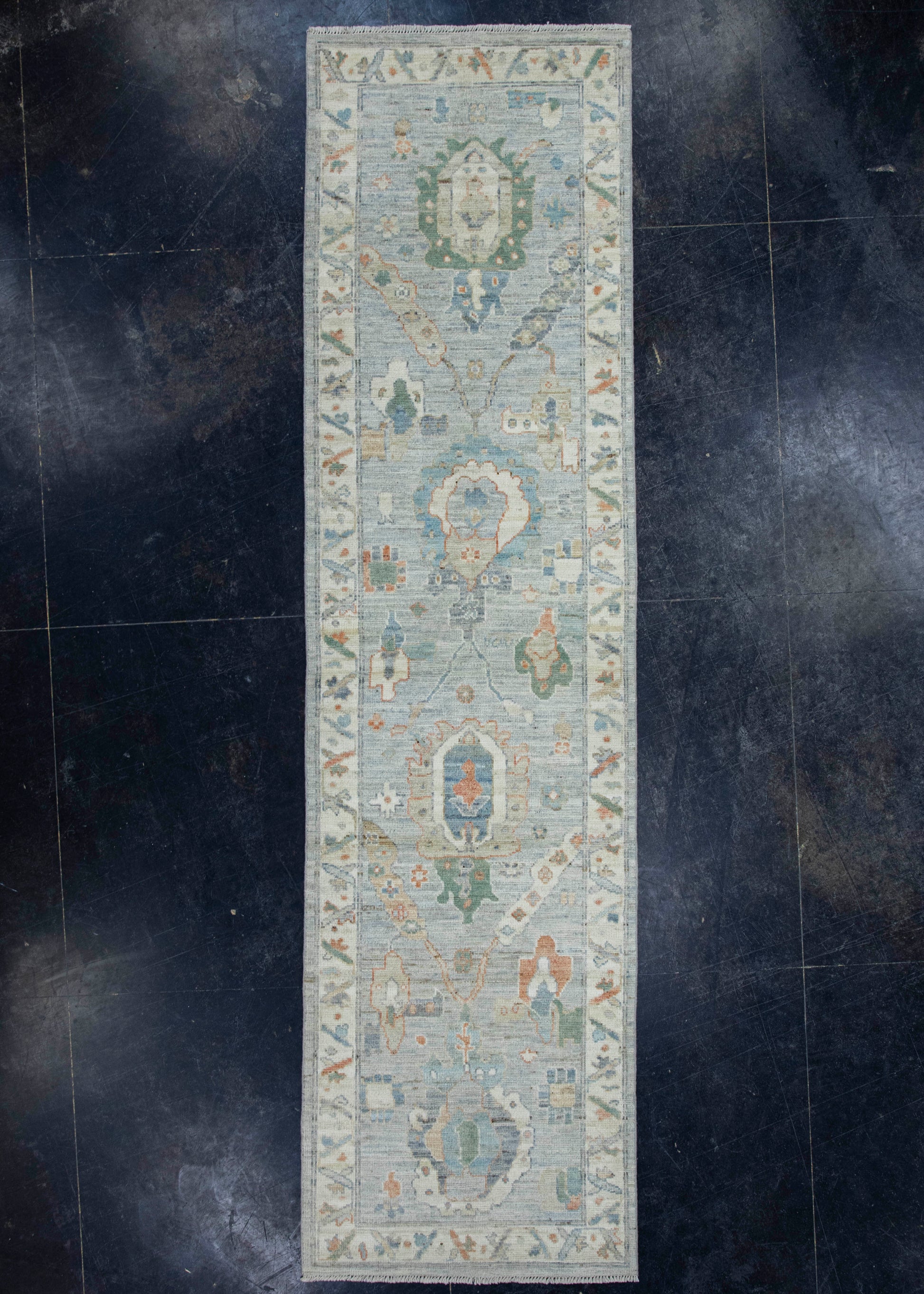Oushak Rug 2'8" x 10'2" #17186