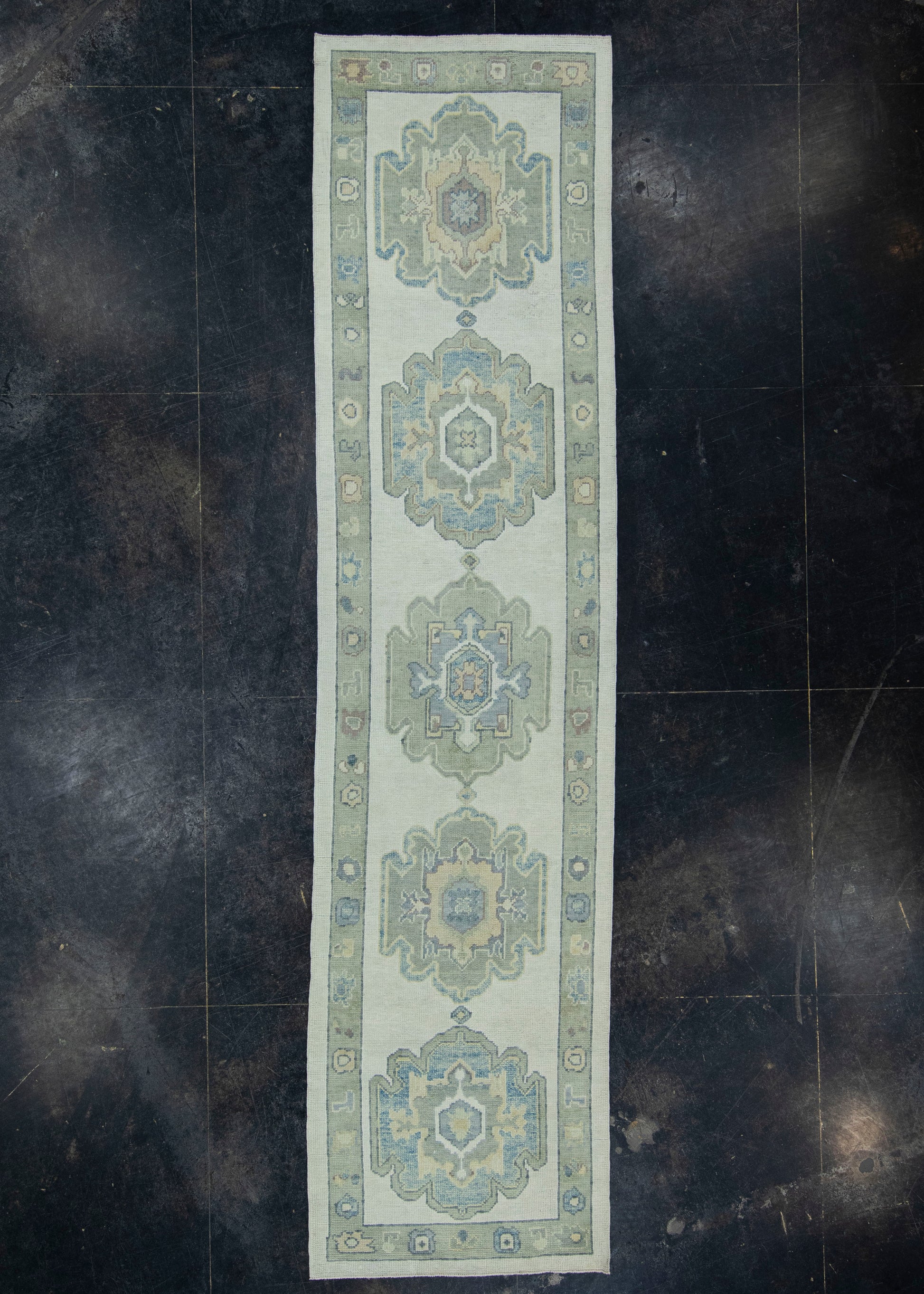 Turkish Oushak Rug 2'11" x 12'1" #19133