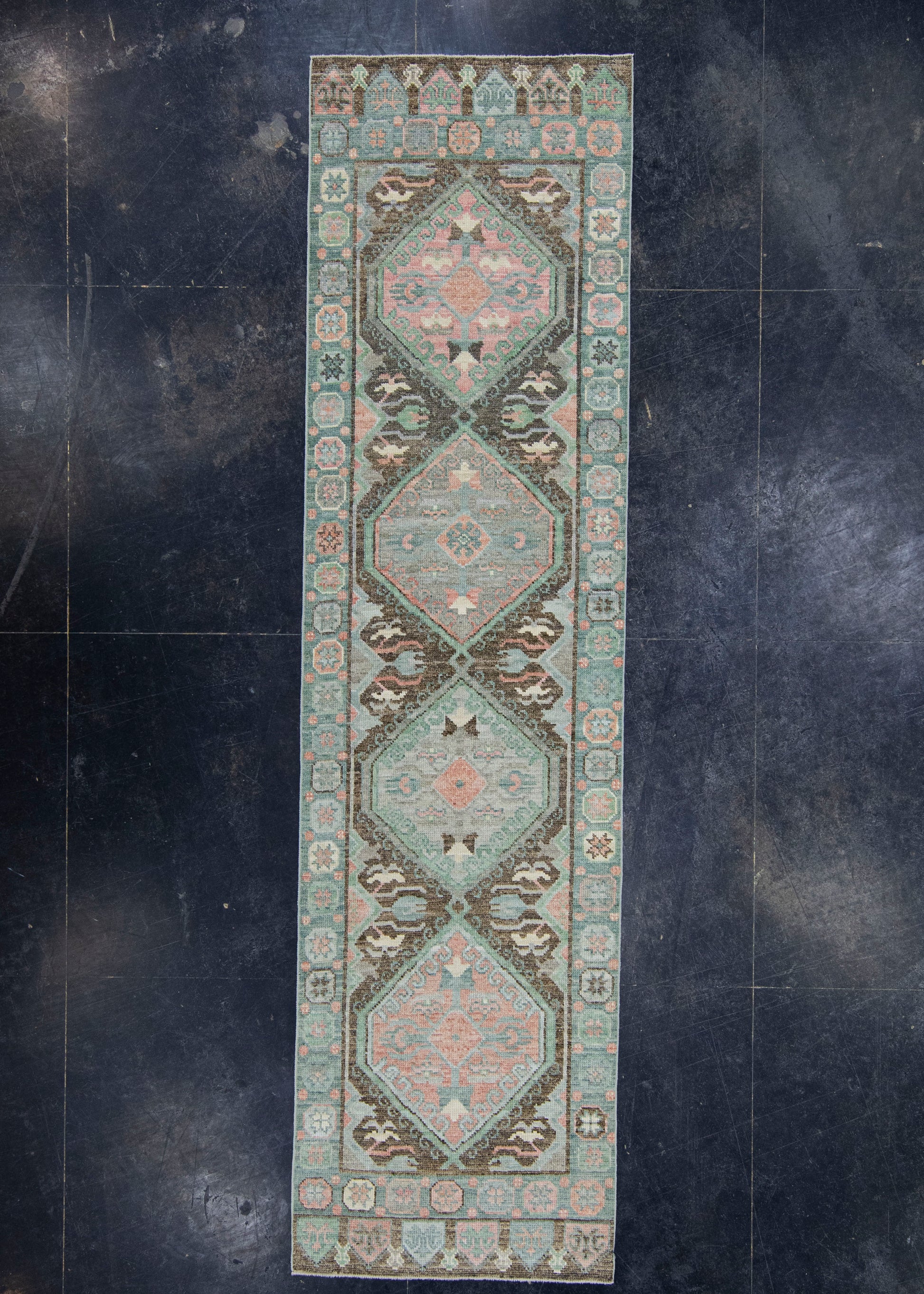 Turkish Oushak Rug 2'10" x 10'6" #20018