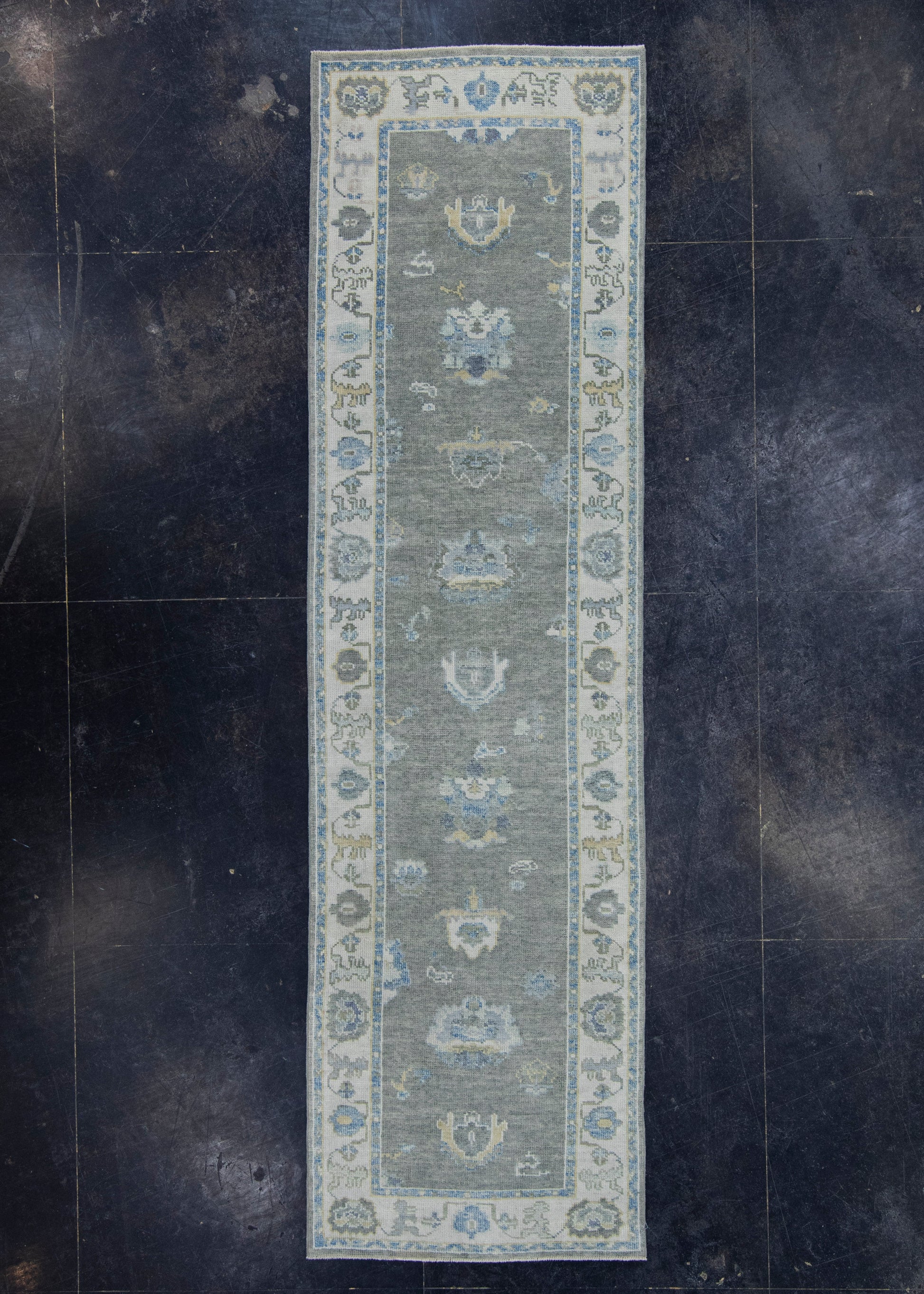 Turkish Oushak Rug 2'11" x 10'5" #19171