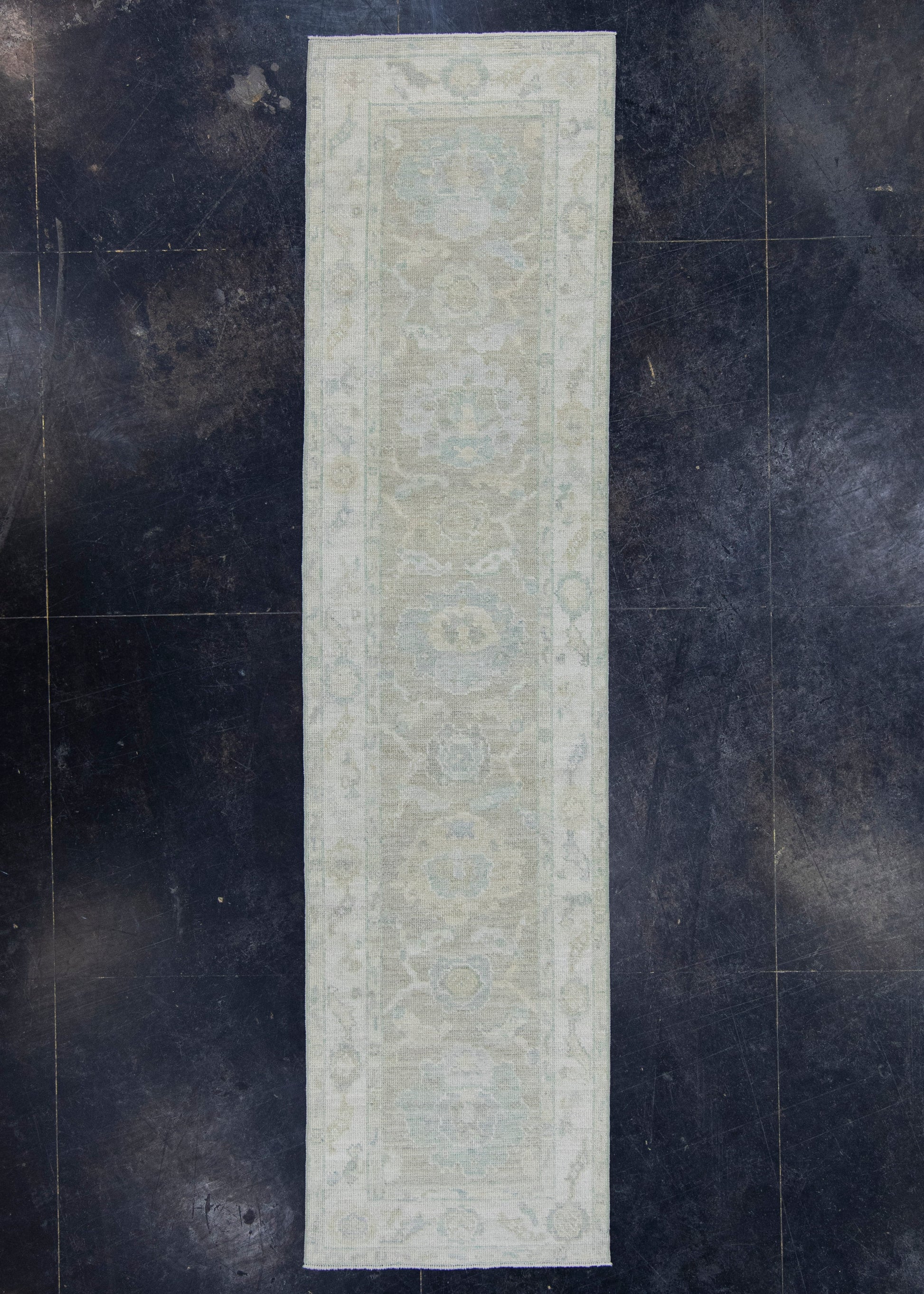 Turkish Oushak Rug 2'6" x 10'1" #19435