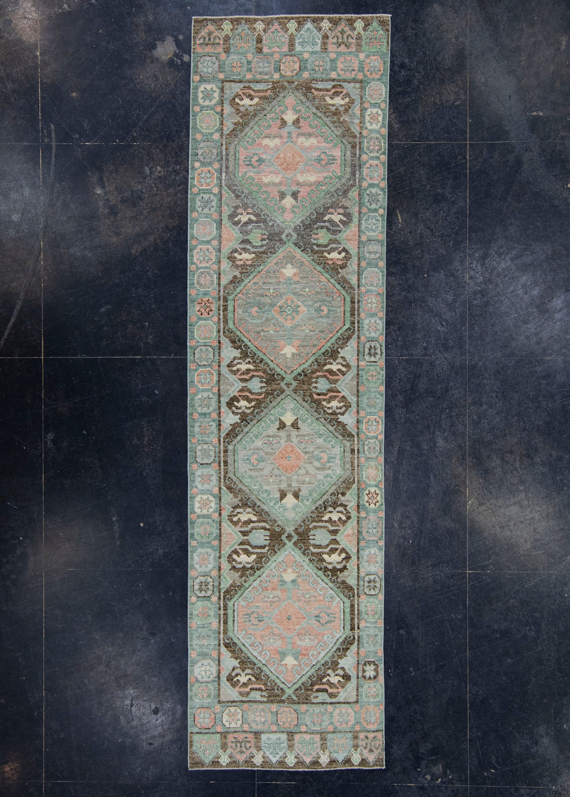 Turkish Oushak Rug 2'9" x 10'6" #20015