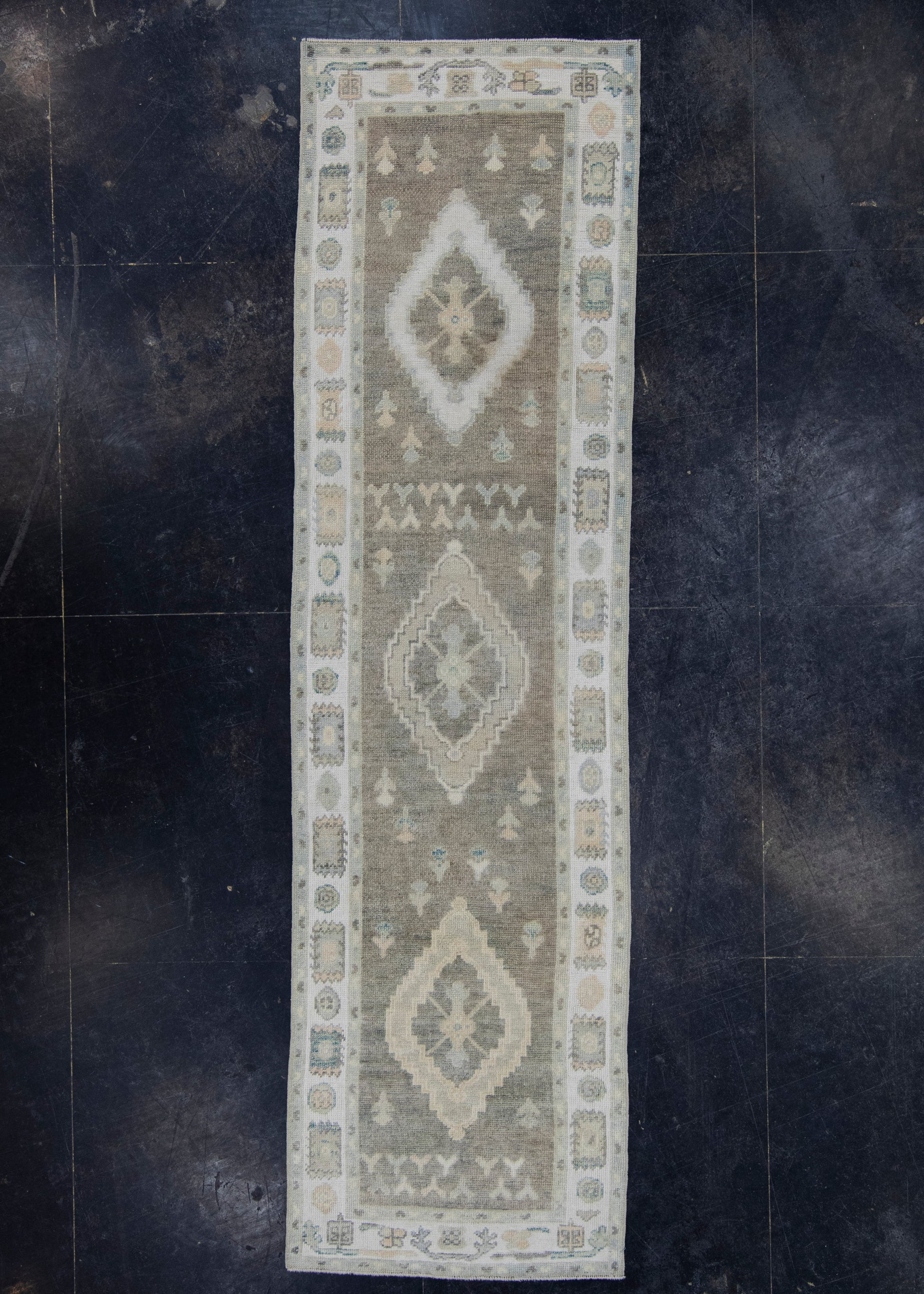 Turkish Oushak Rug 2'10" x 10'6" #19202