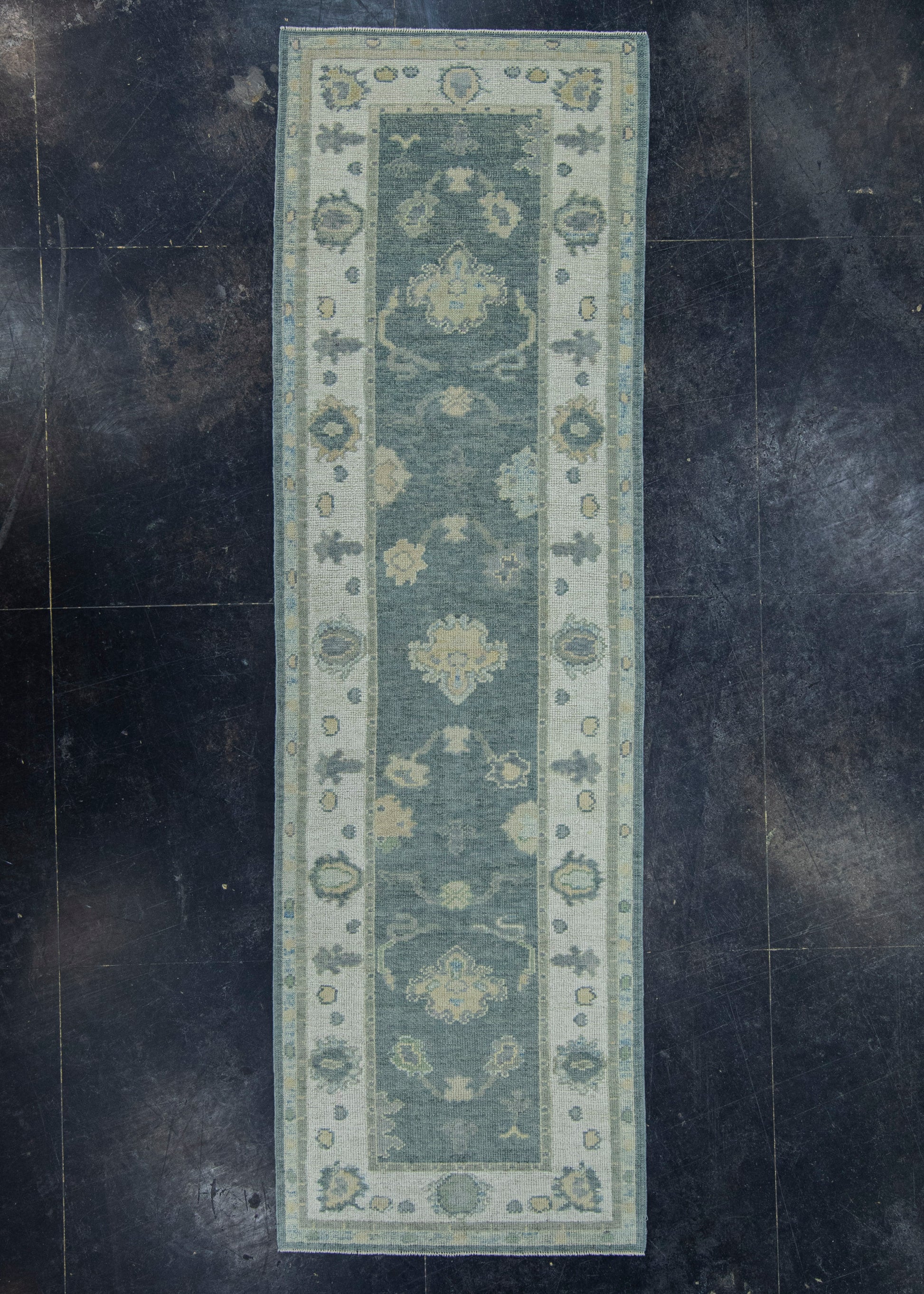 Turkish Oushak Rug 3'1" x 10'2" #19186