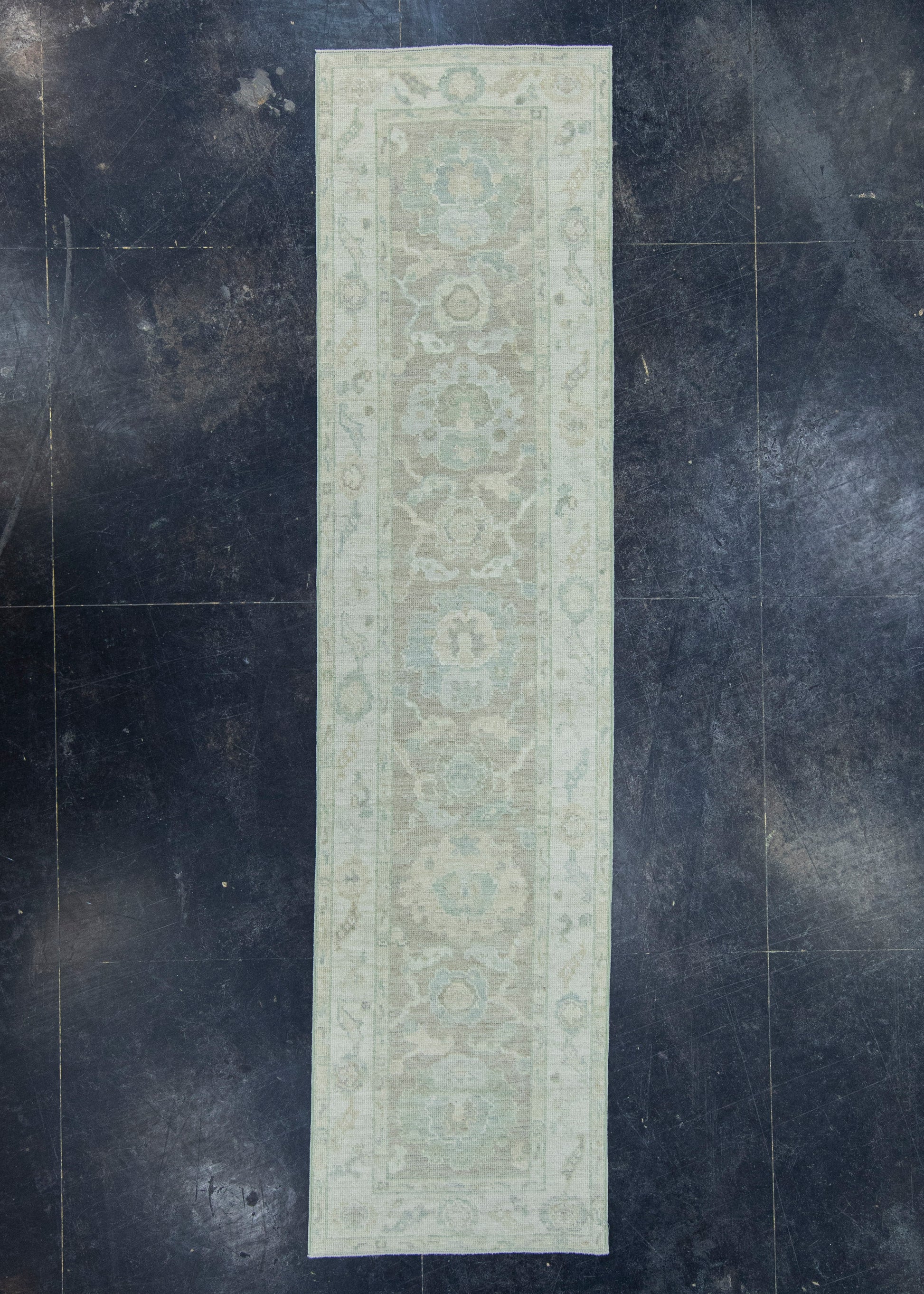 Turkish Oushak Rug 2'6" x 10'1" #19416