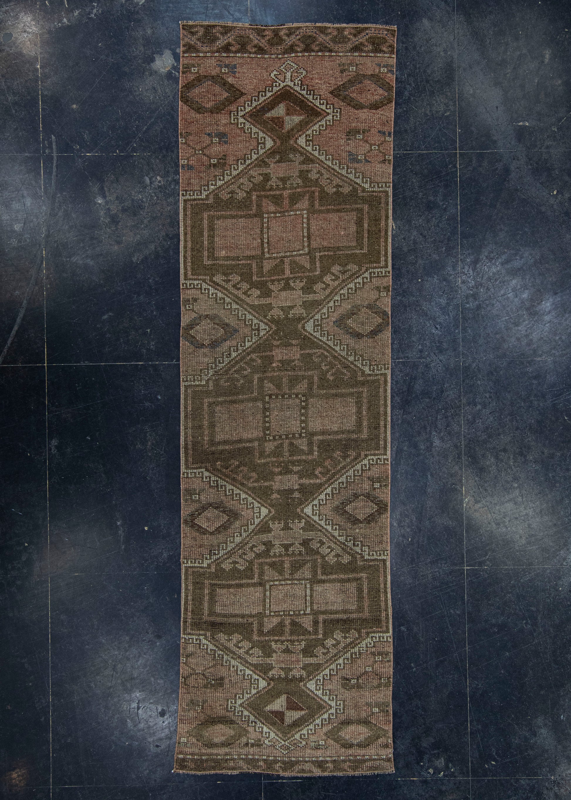 Turkish Vintage Rug 3' x 10'9" #19838