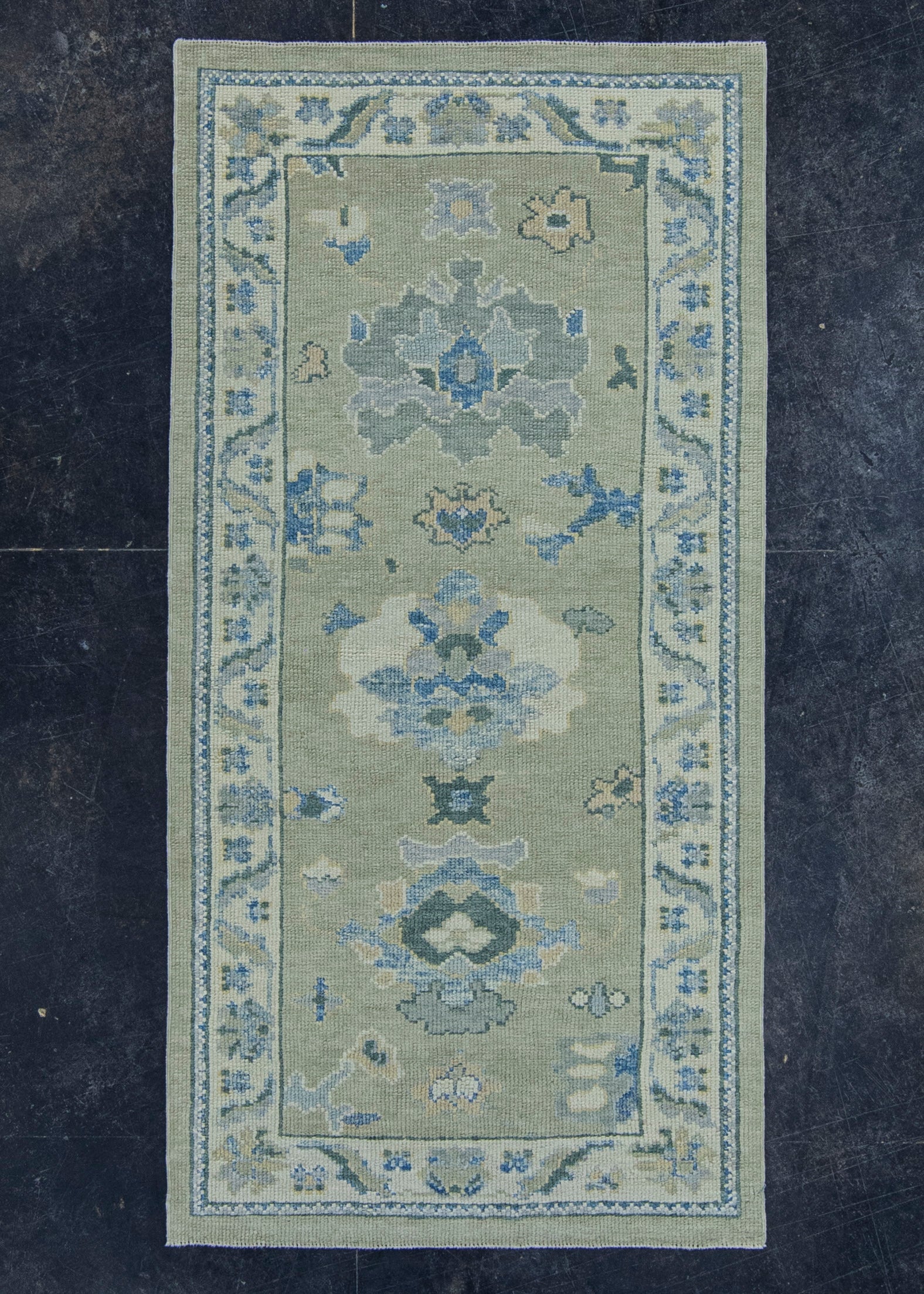 Turkish Oushak Rug 3'1" x 6'2" #19080