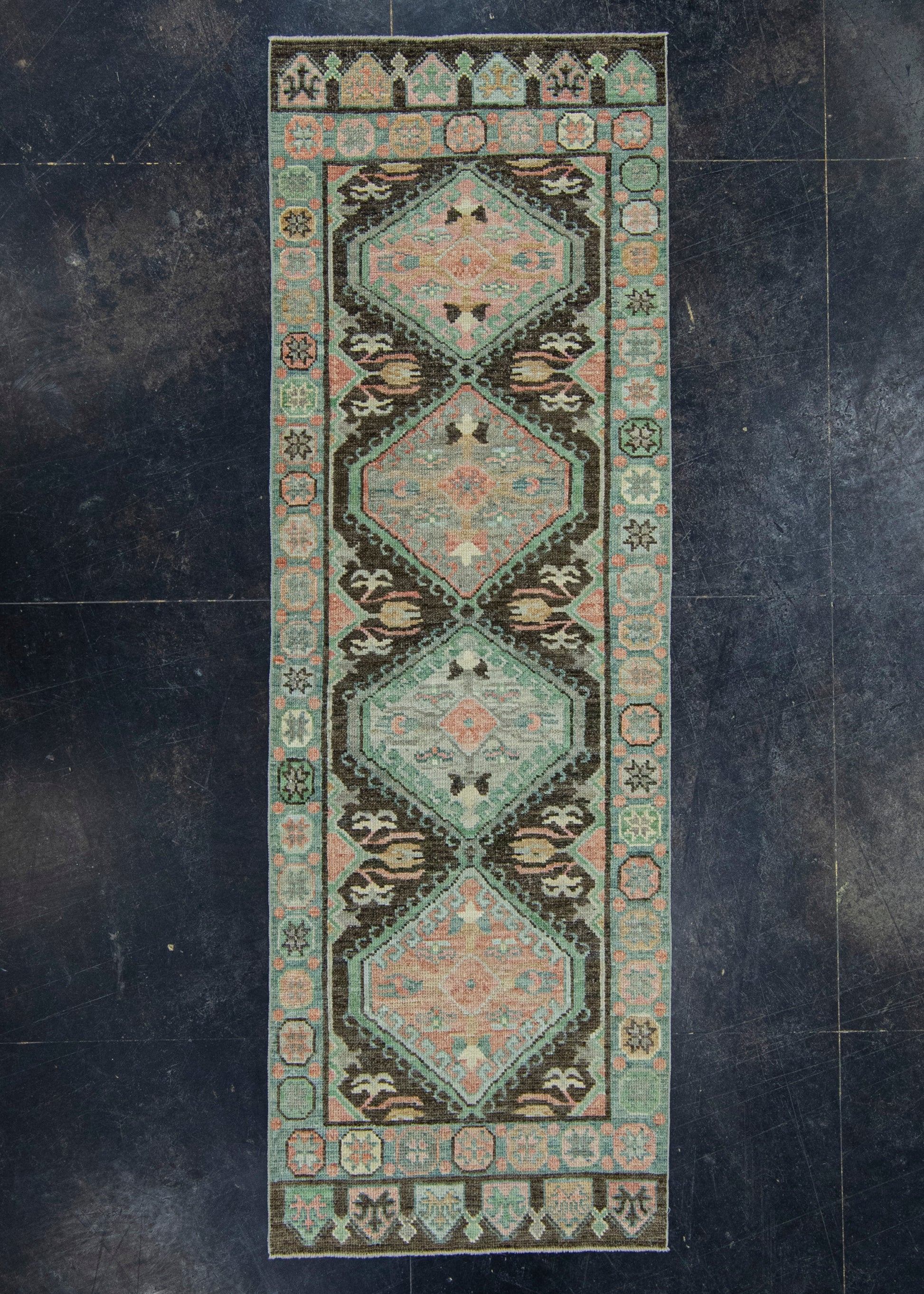 Turkish Oushak Rug 2'9" x 6'4" #20090