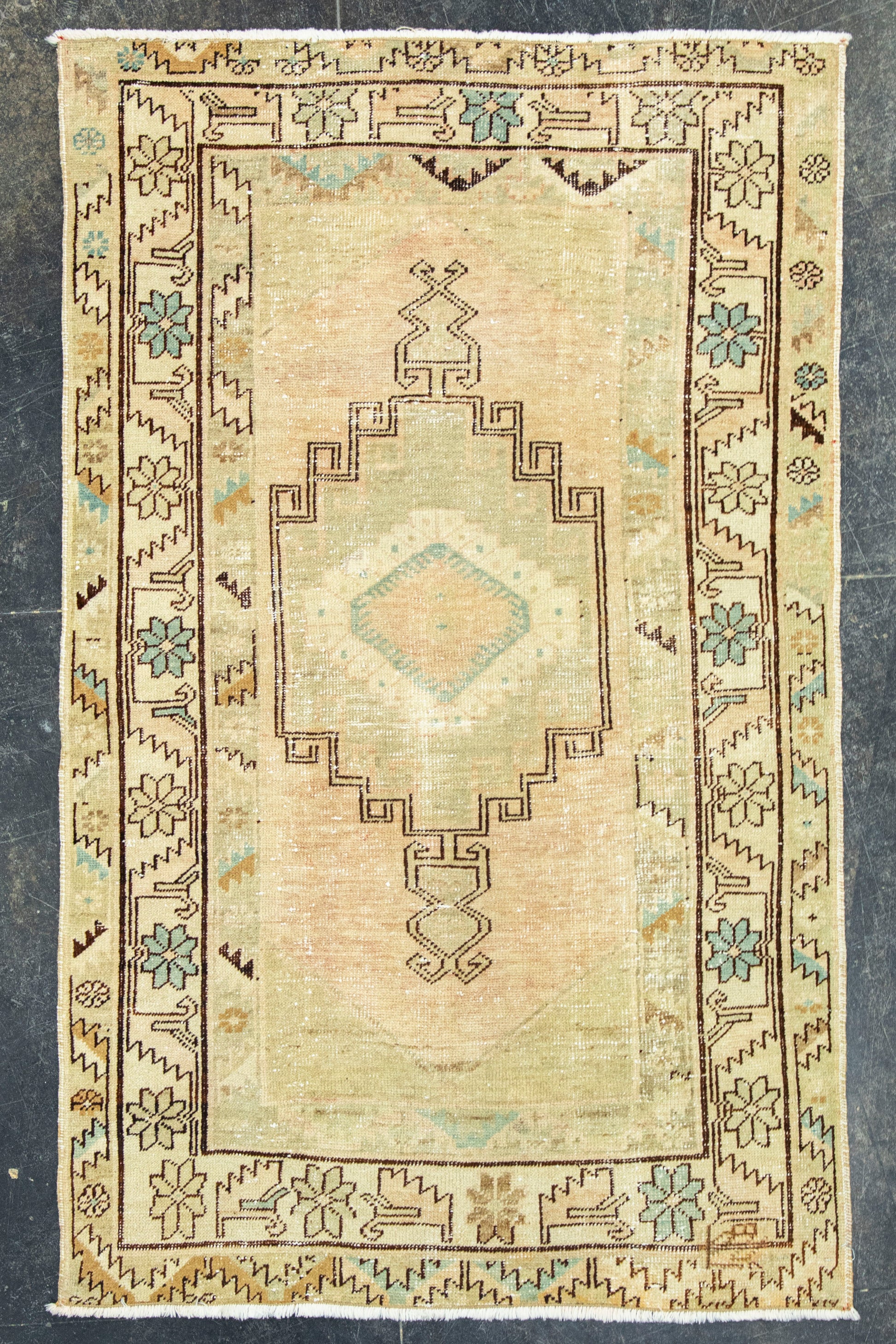 Turkish Vintage Rug 3'4" x 5'5" #19806