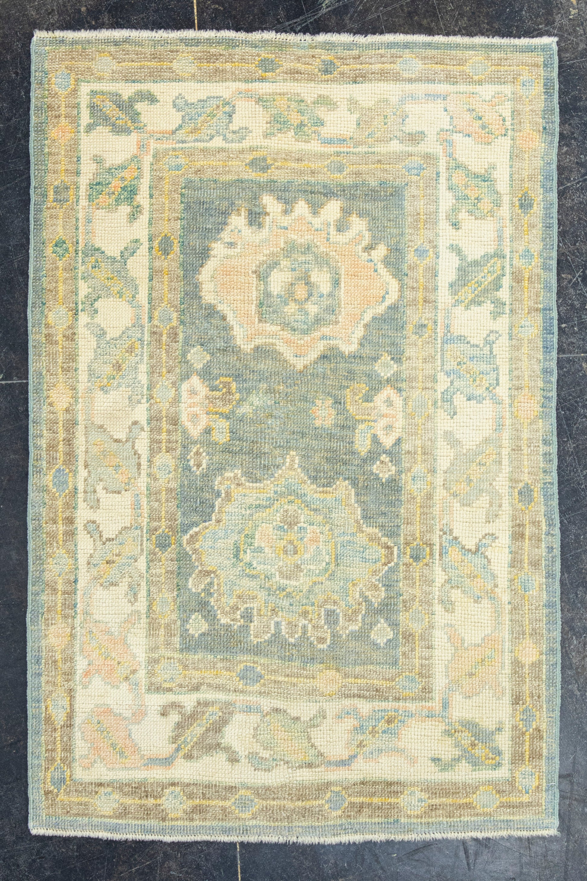 Turkish Oushak Rug 2'10" x 4'4" #19546