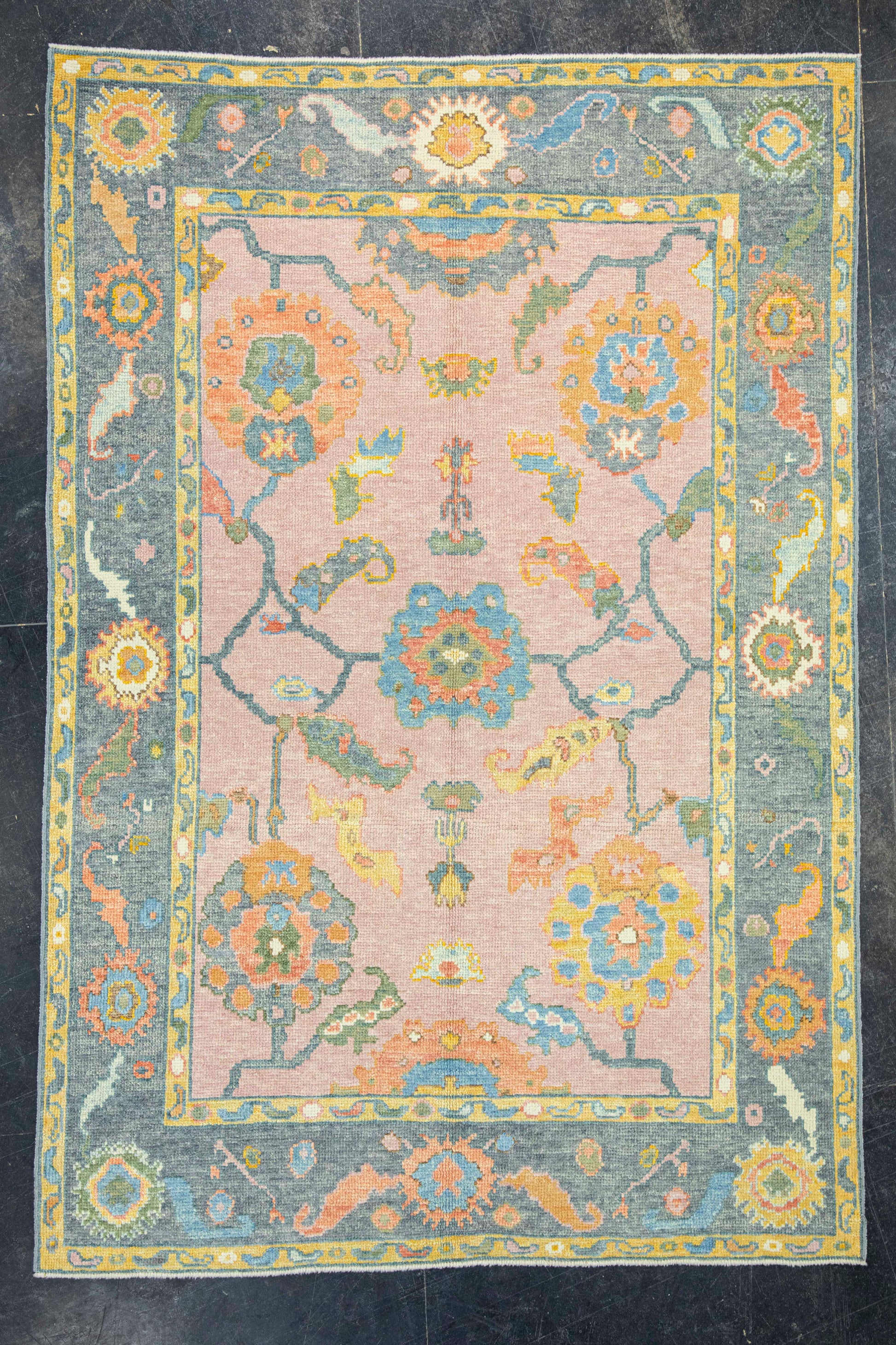 Turkish Oushak Rug 4'10" x 7'2" #19053