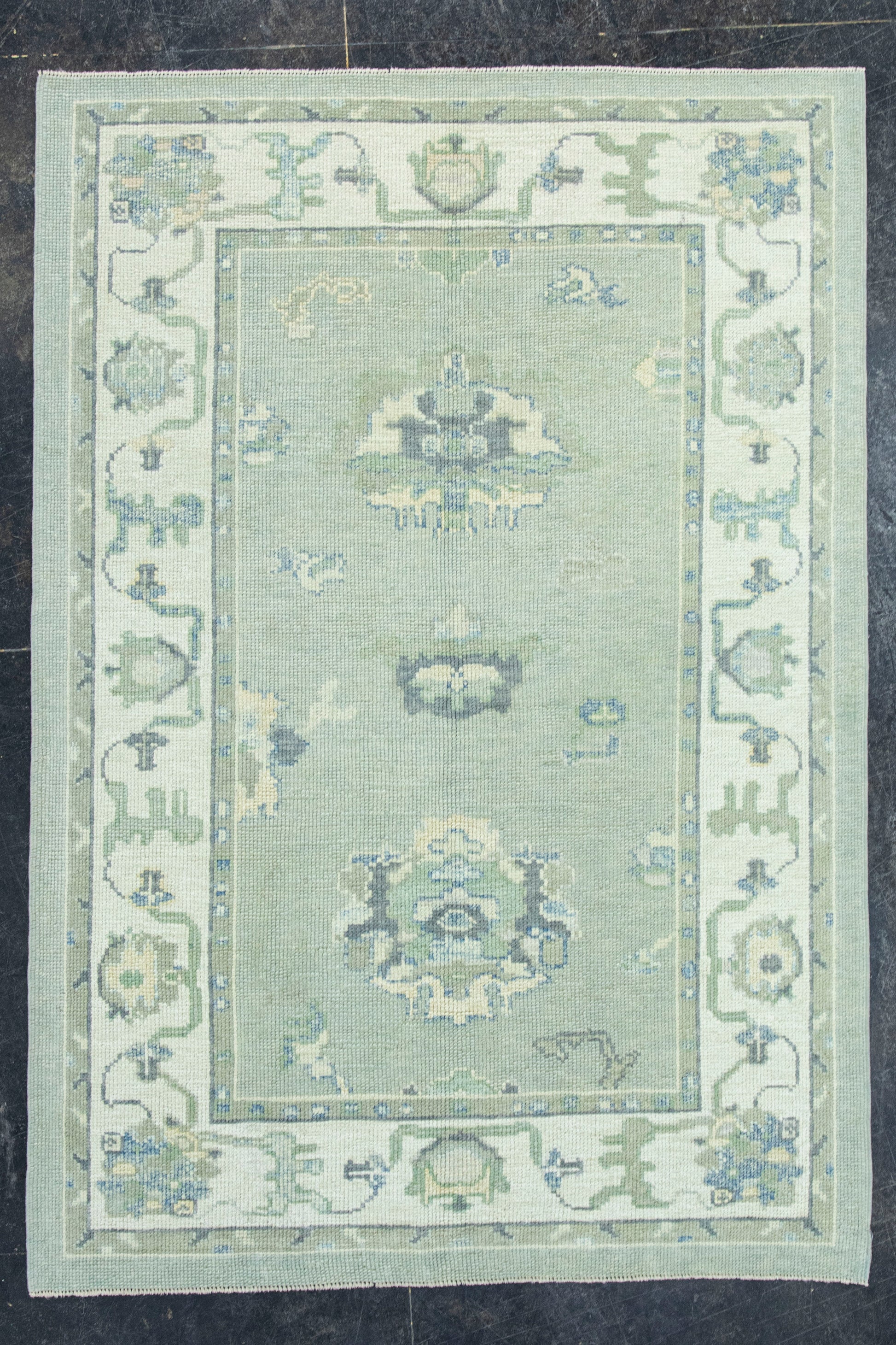 Turkish Oushak Rug 4'3" x 6'1" #19166