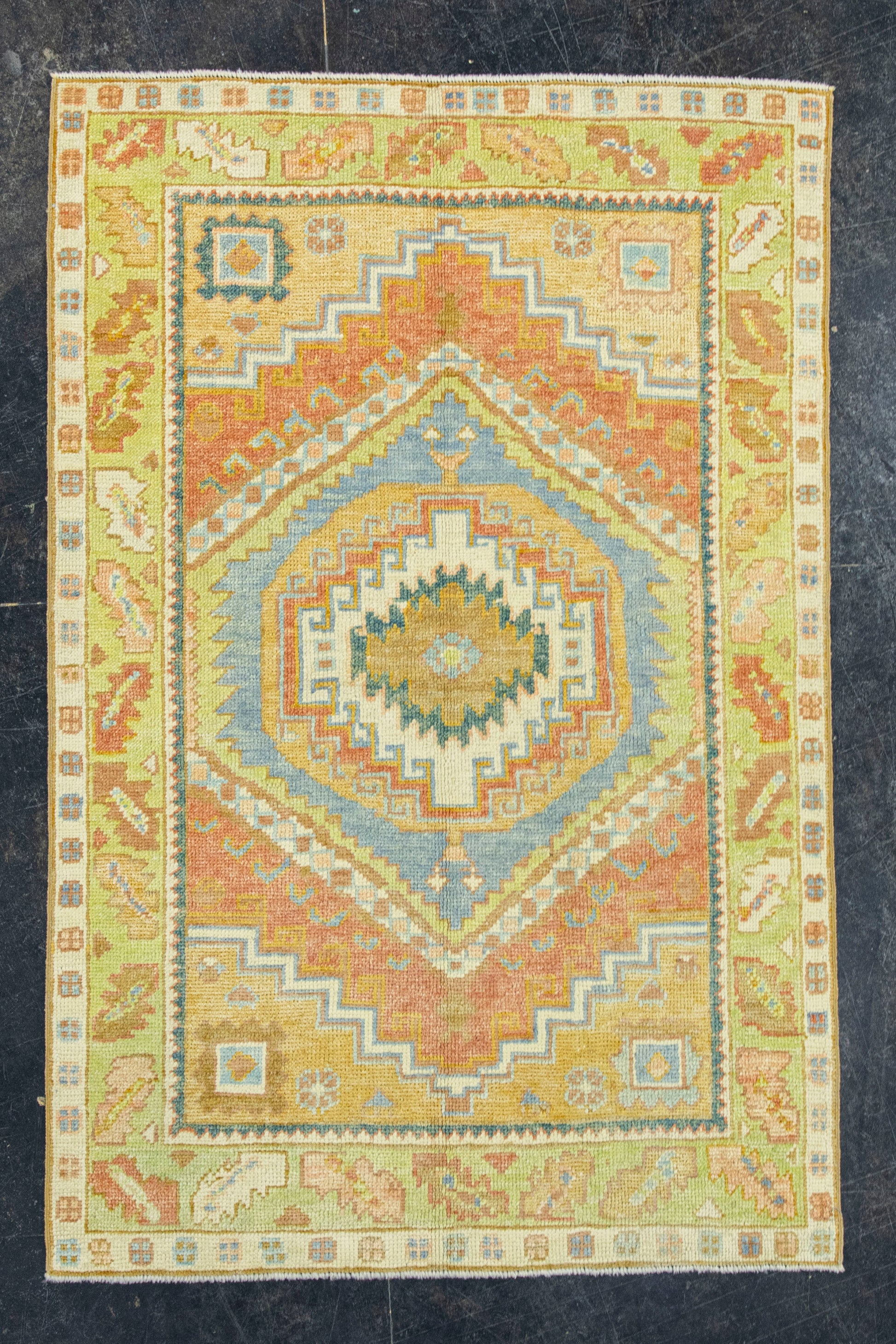 Turkish Oushak Rug 3'9" x 5'9" #19061