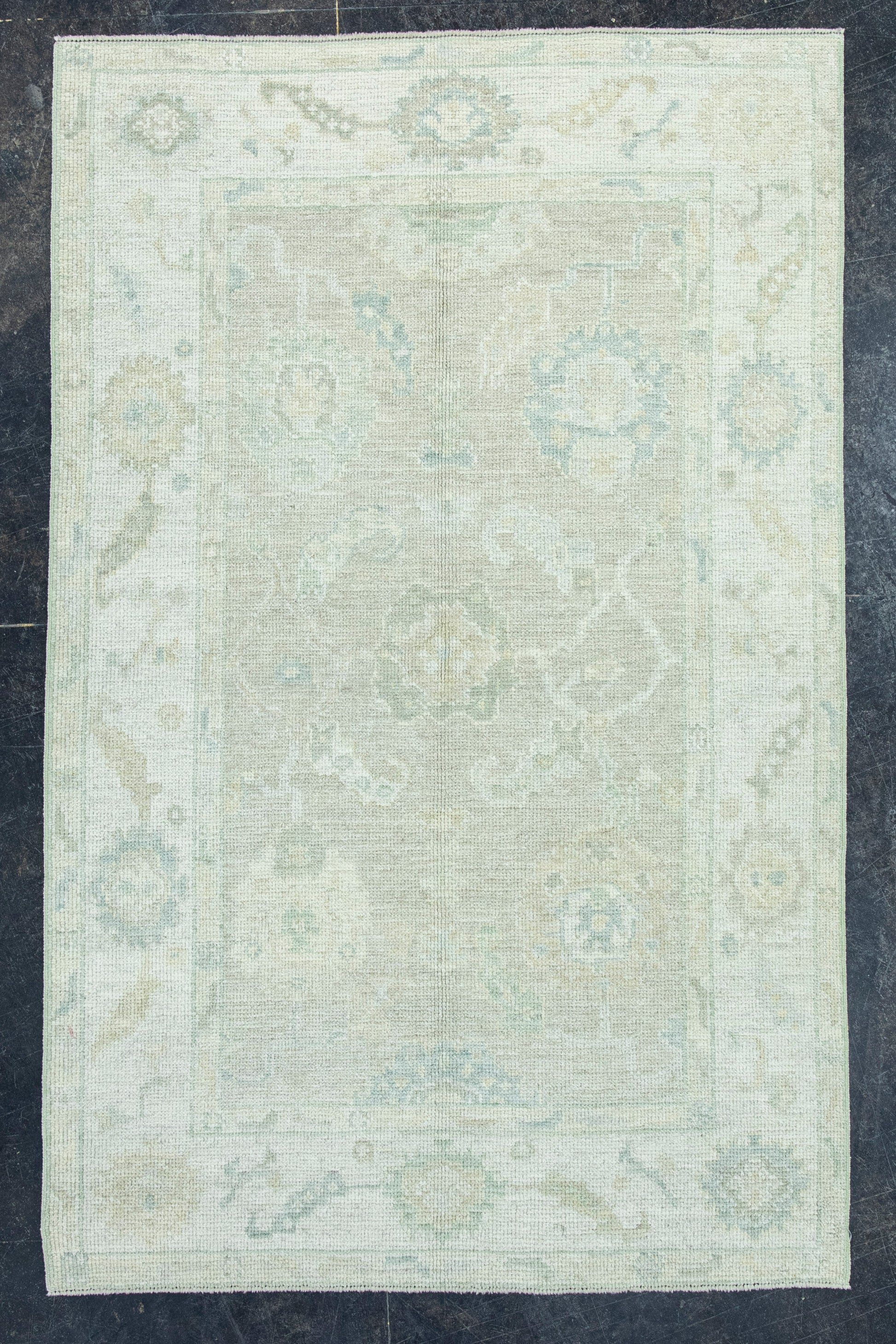 Turkish Oushak Rug 3'11" x 6'2" #19404