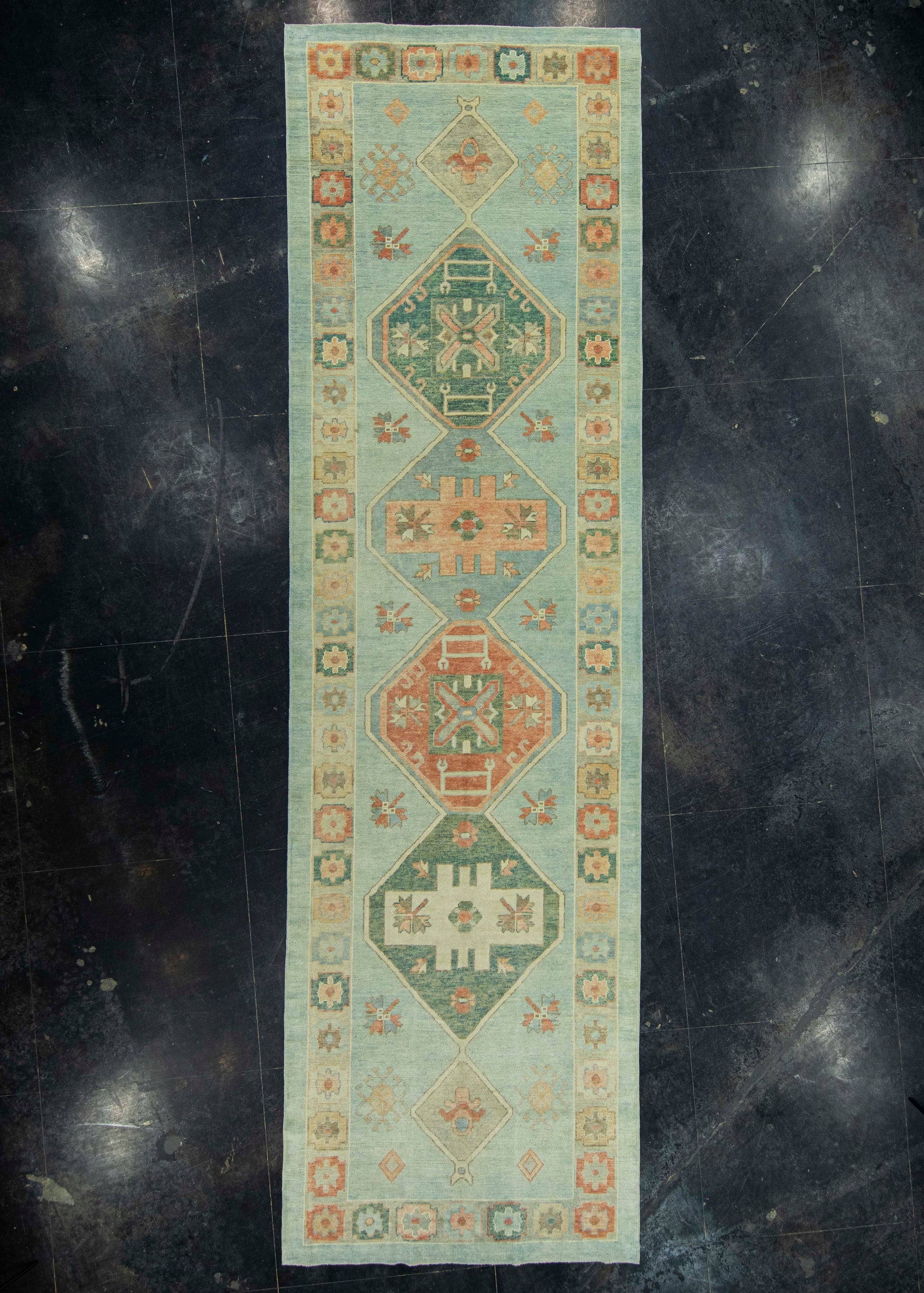 Turkish Oushak Rug 4'11" x 17'3" #20007