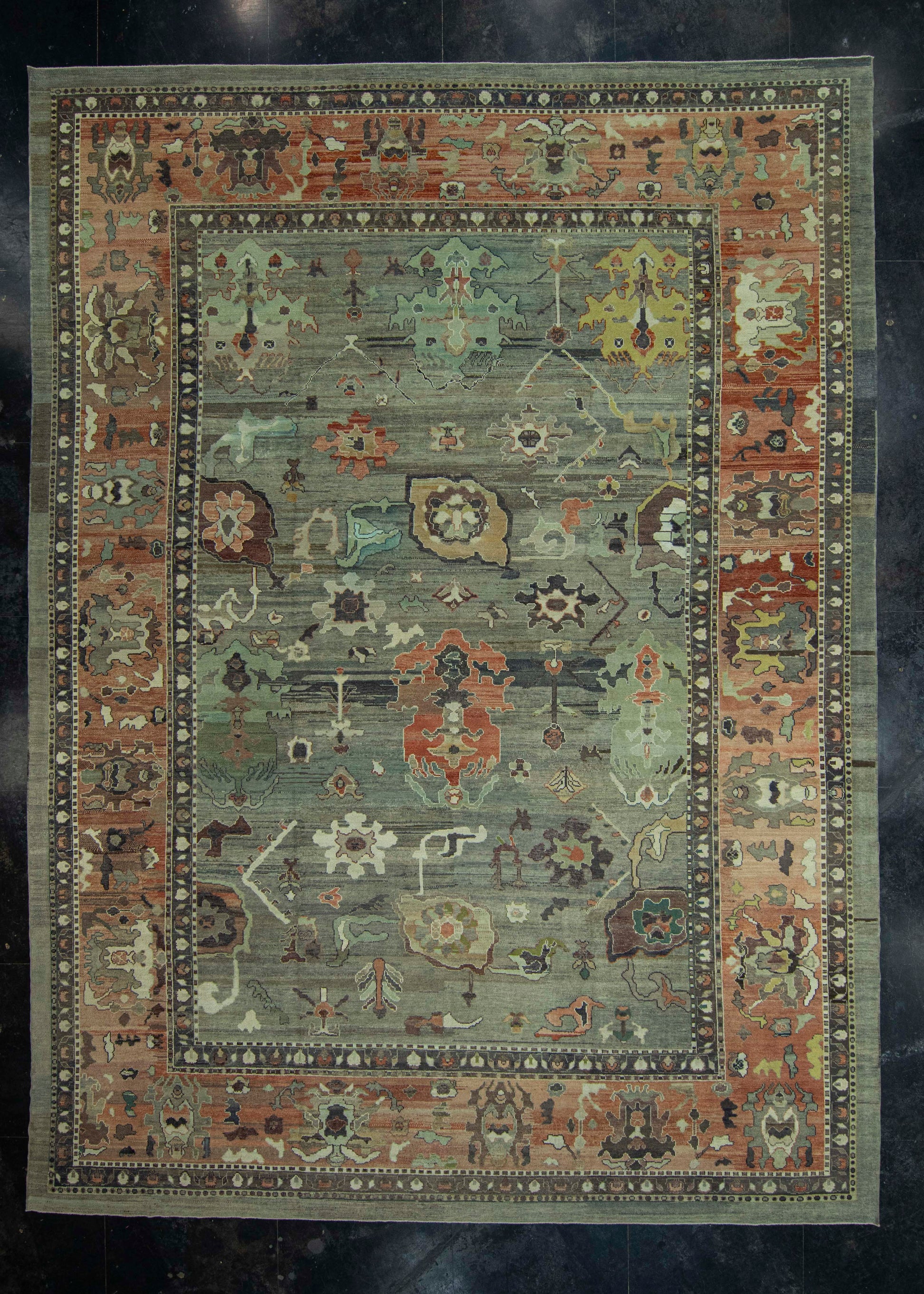 Turkish Oushak Old Wool Rug 14'7" x 19'11" #30144