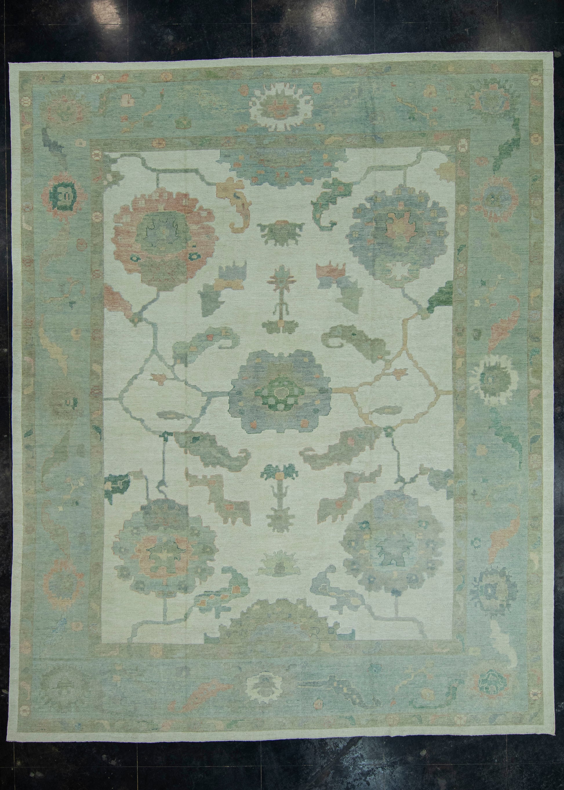 Turkish Oushak Rug 13'1" x 16'5" #19510