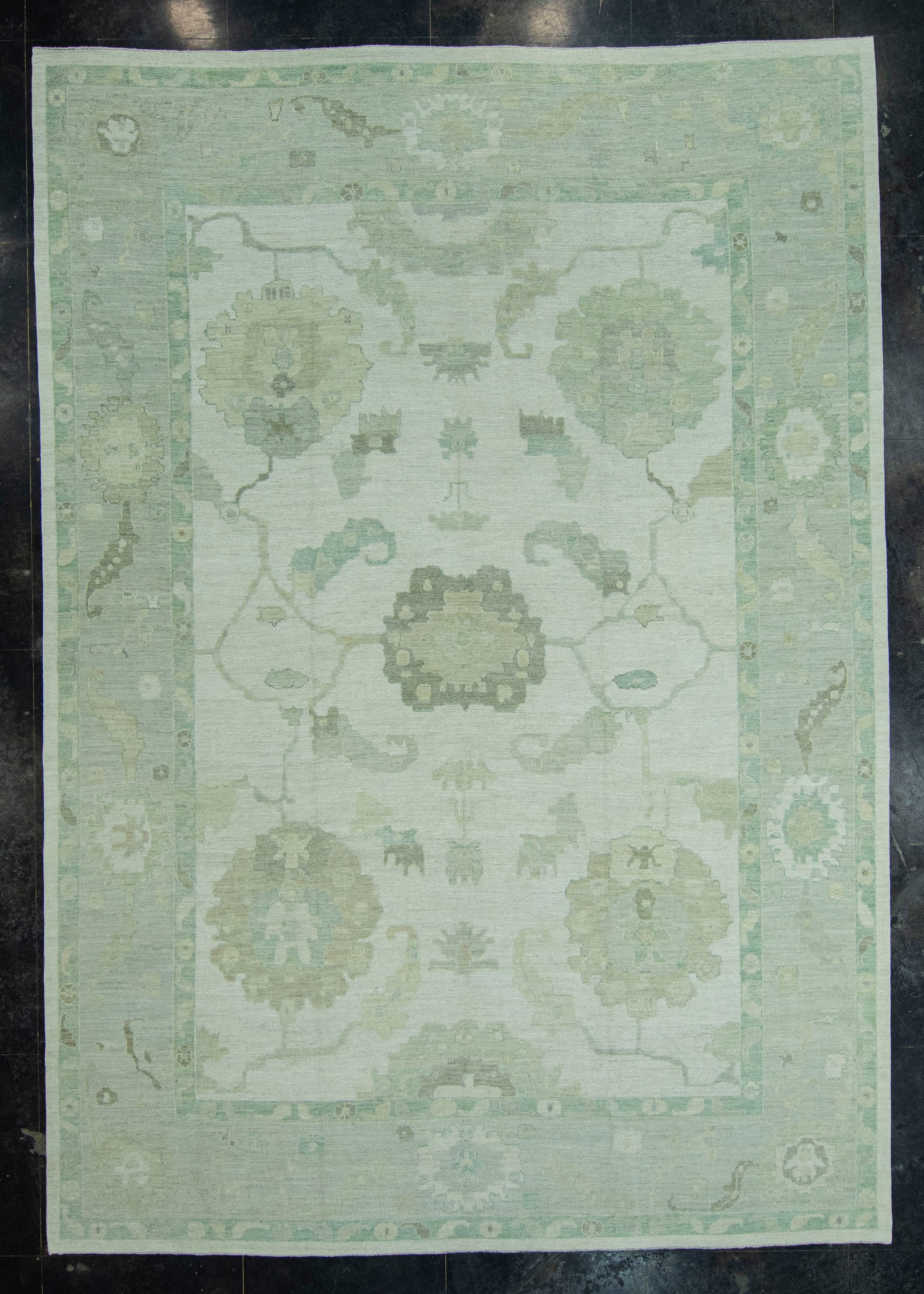 Turkish Oushak Rug 12'6" x 17'9" #19282