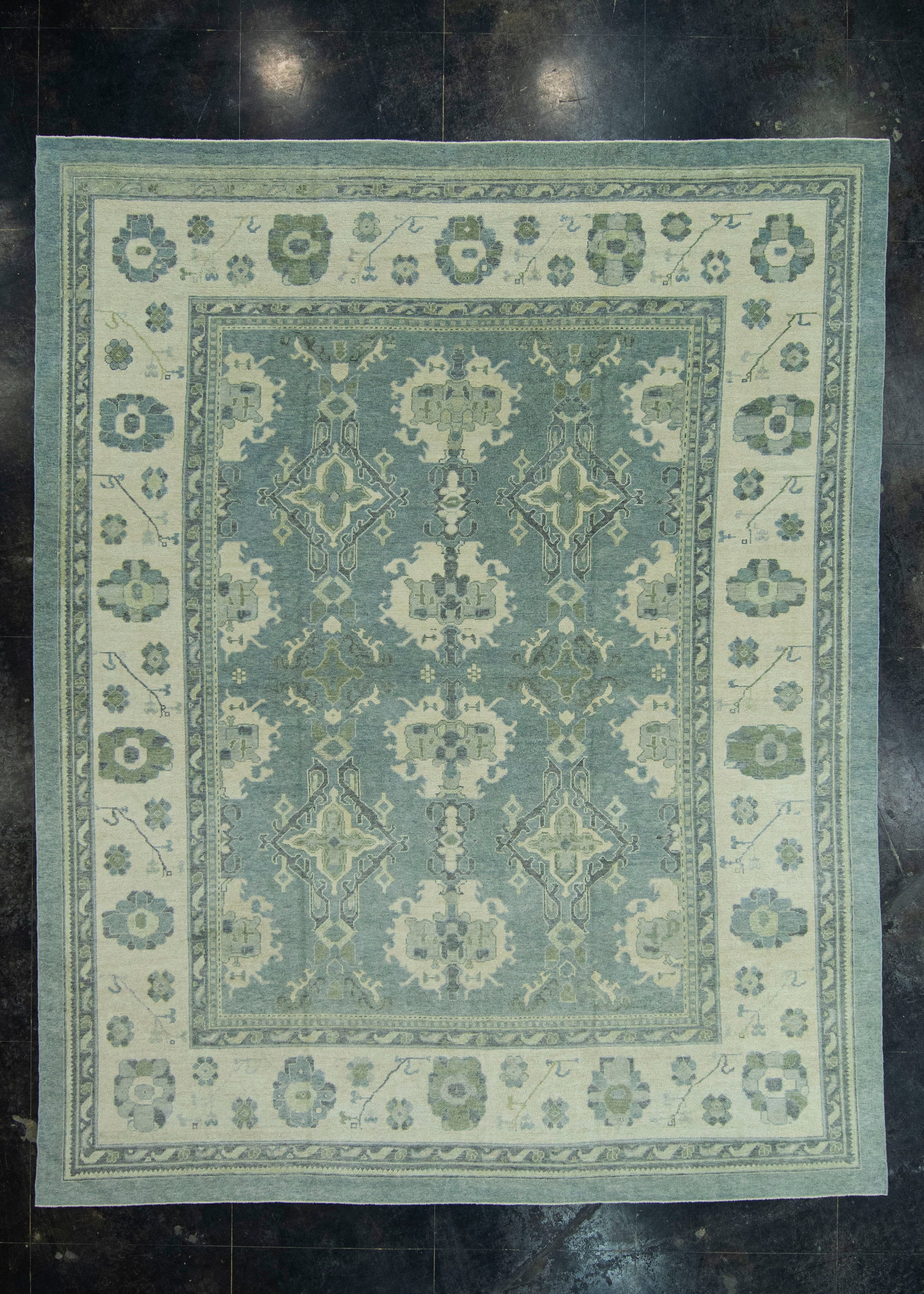 Turkish Oushak Rug 12'6" x 15'6" #19388