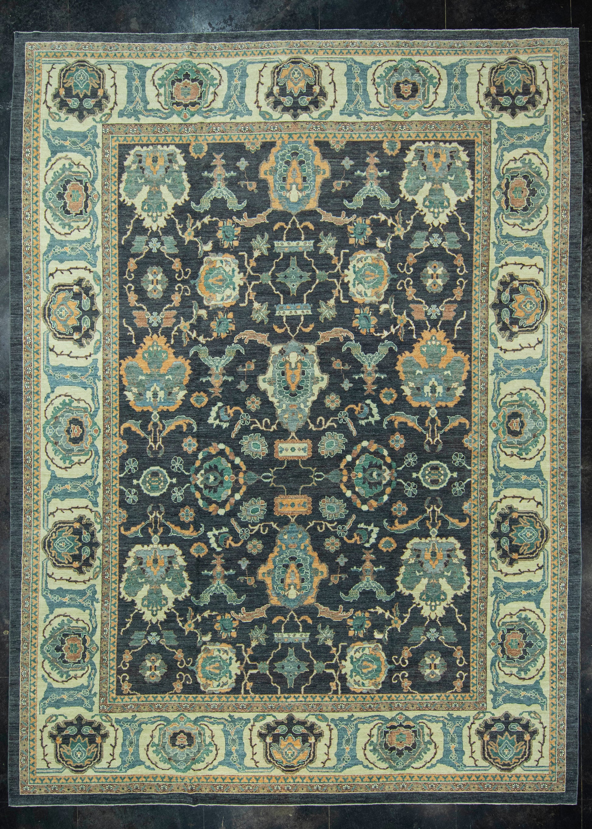 Turkish Oushak Antique Look Rug 13'6" x 18'4" #20077