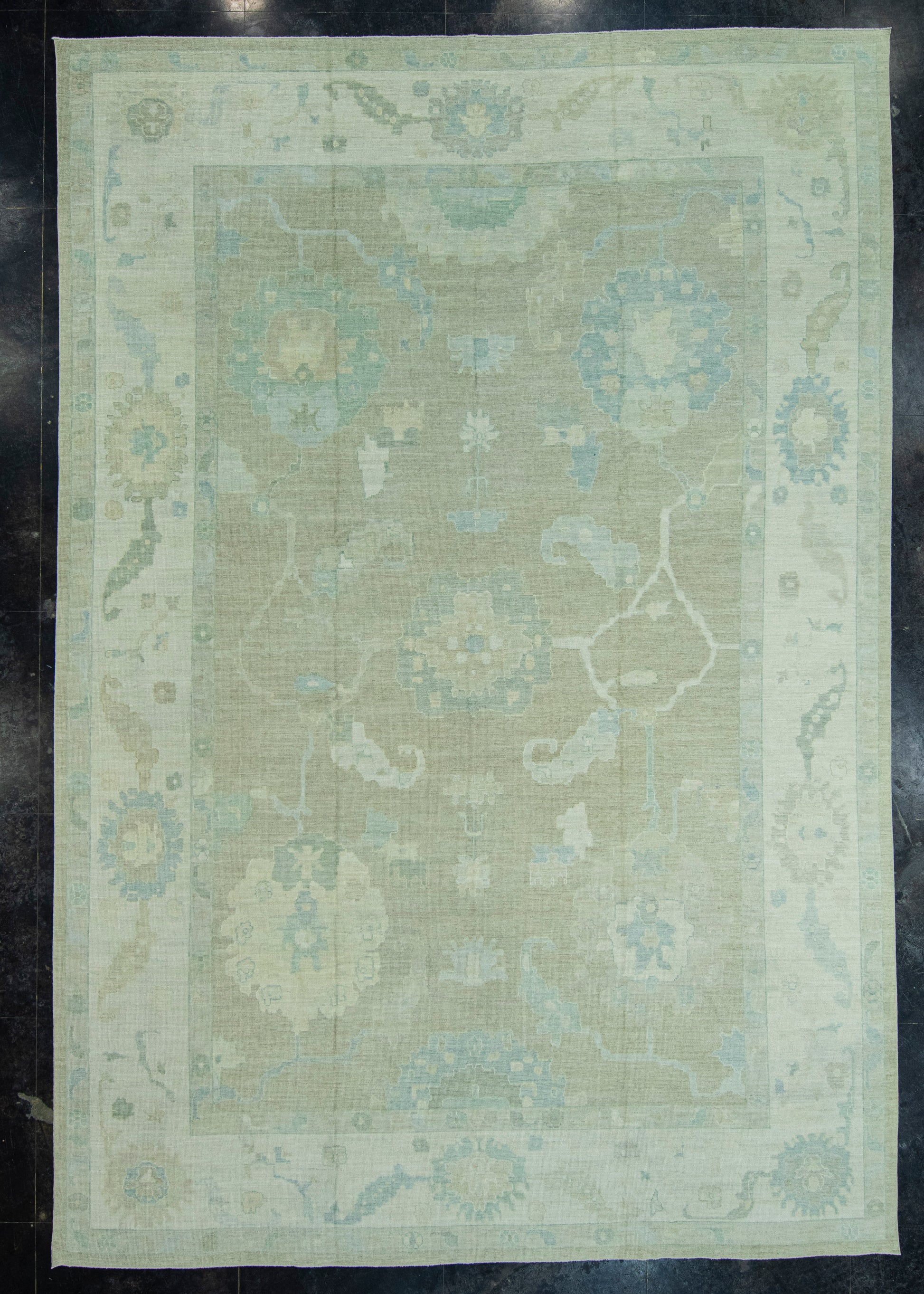 Turkish Oushak Rug 12'4" x 18'1" #19297