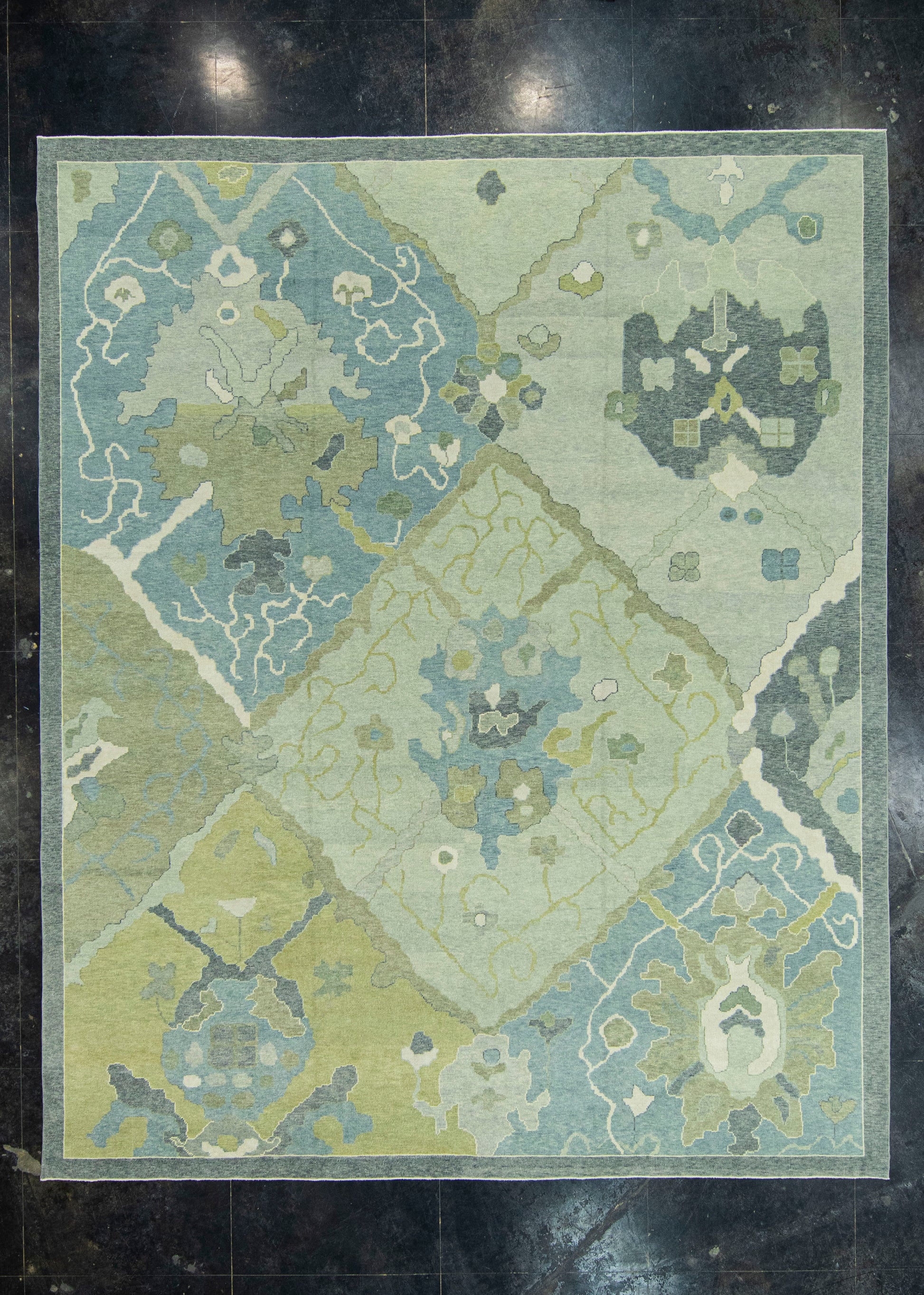 Turkish Oushak Rug 12'2" x 15' #19035