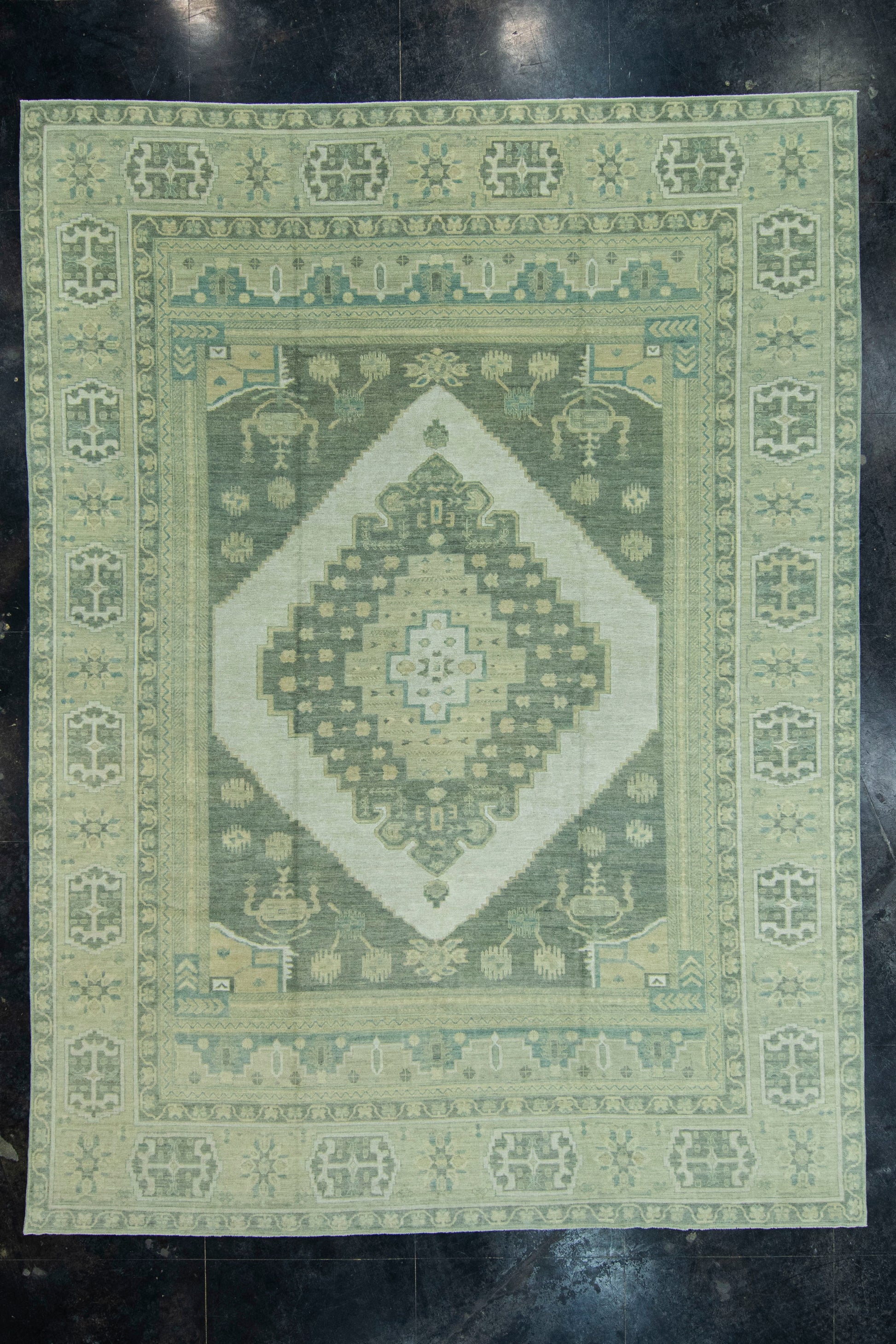 Turkish Oushak Antique Look Rug 11'11" x 16' #20052