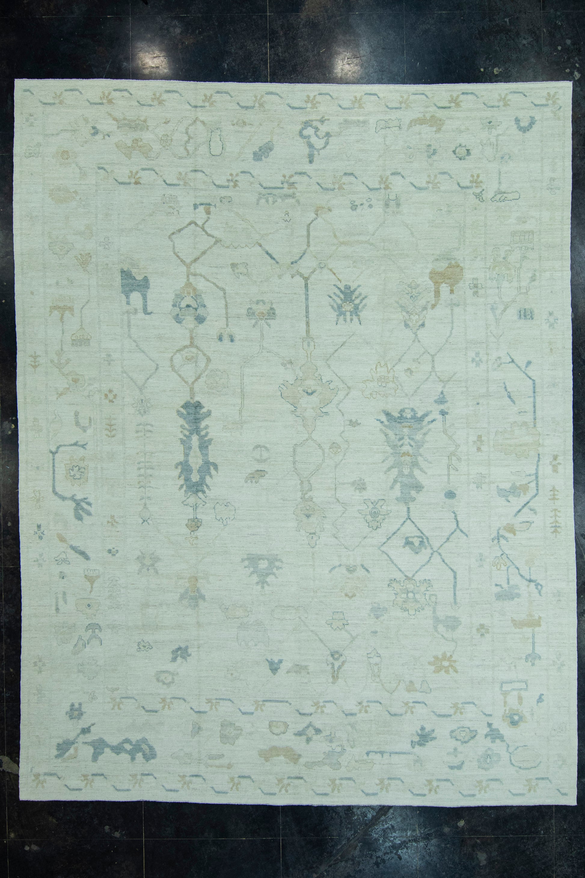 Turkish Oushak Rug 12'1" x 15'8" #19263