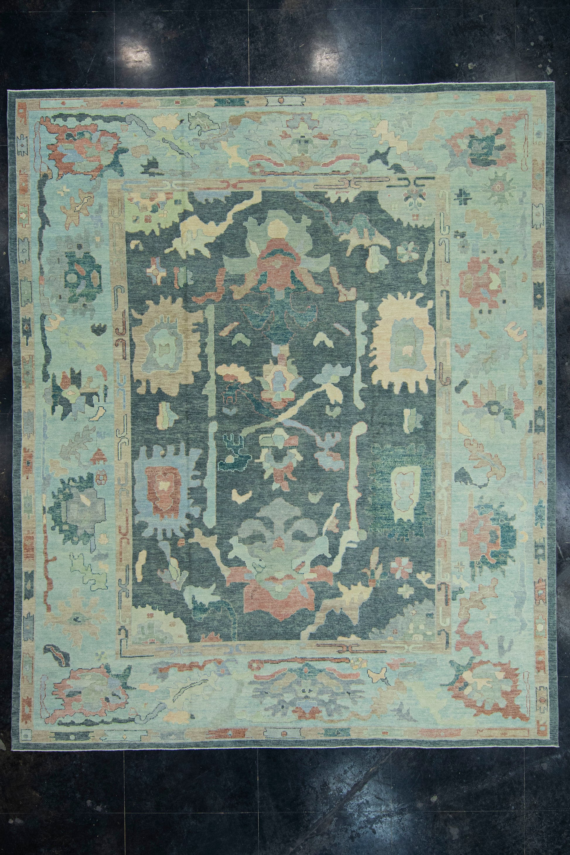 Turkish Oushak Rug 12'2" x 14'9" #19203