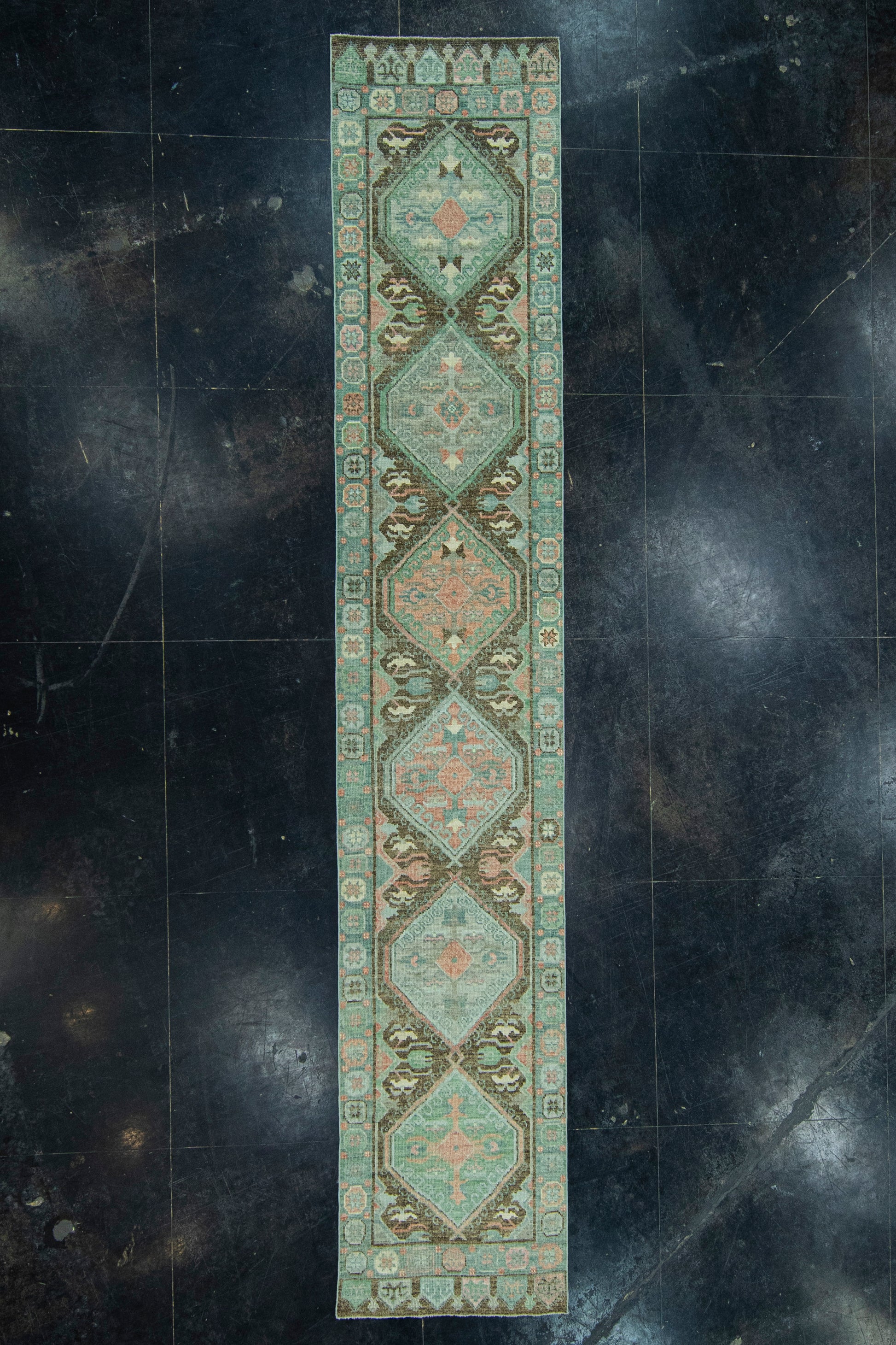Turkish Oushak Rug 2'10" x 15'5" #20021