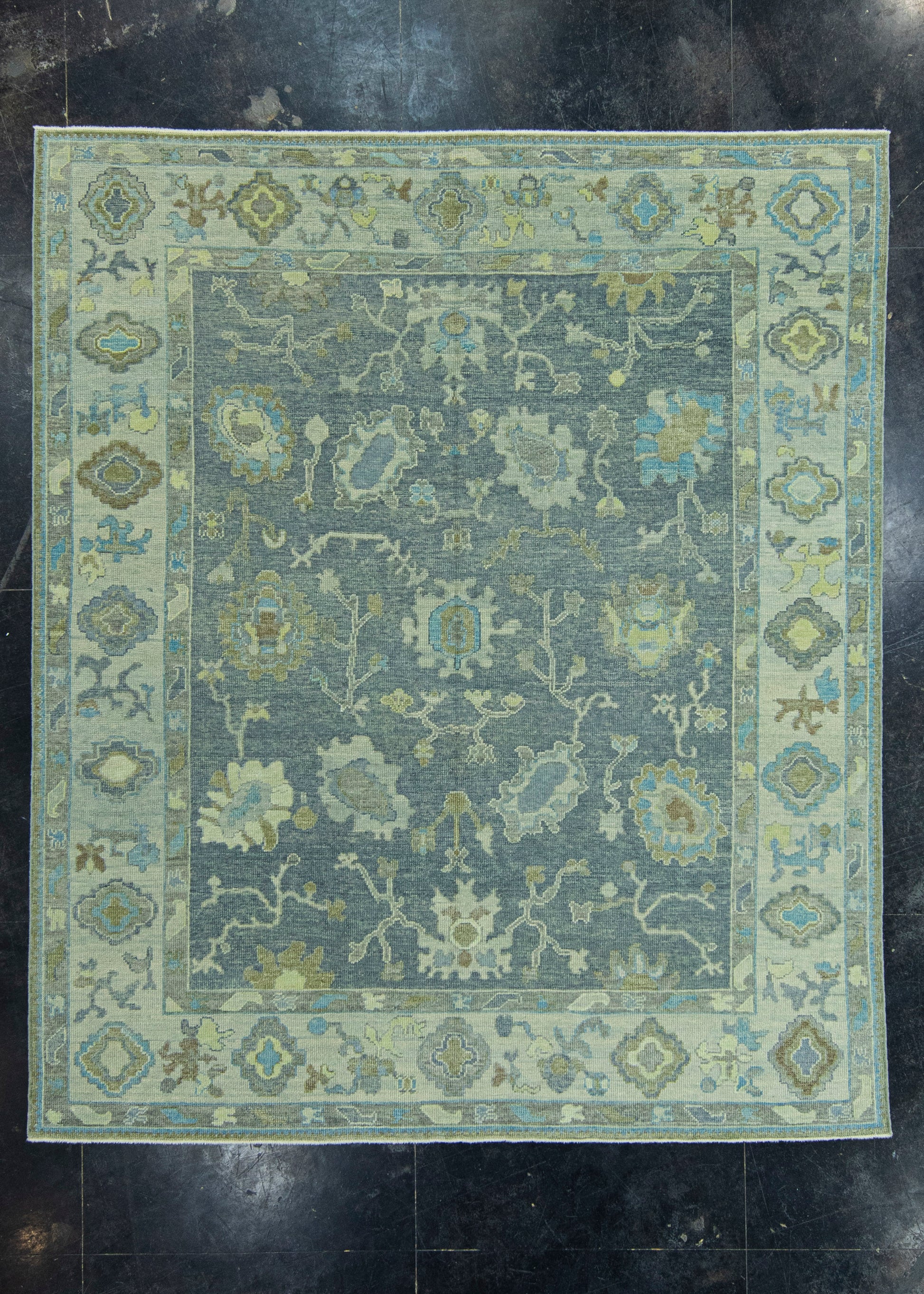 Turkish Oushak Rug 7'8" x 9'1" #19103