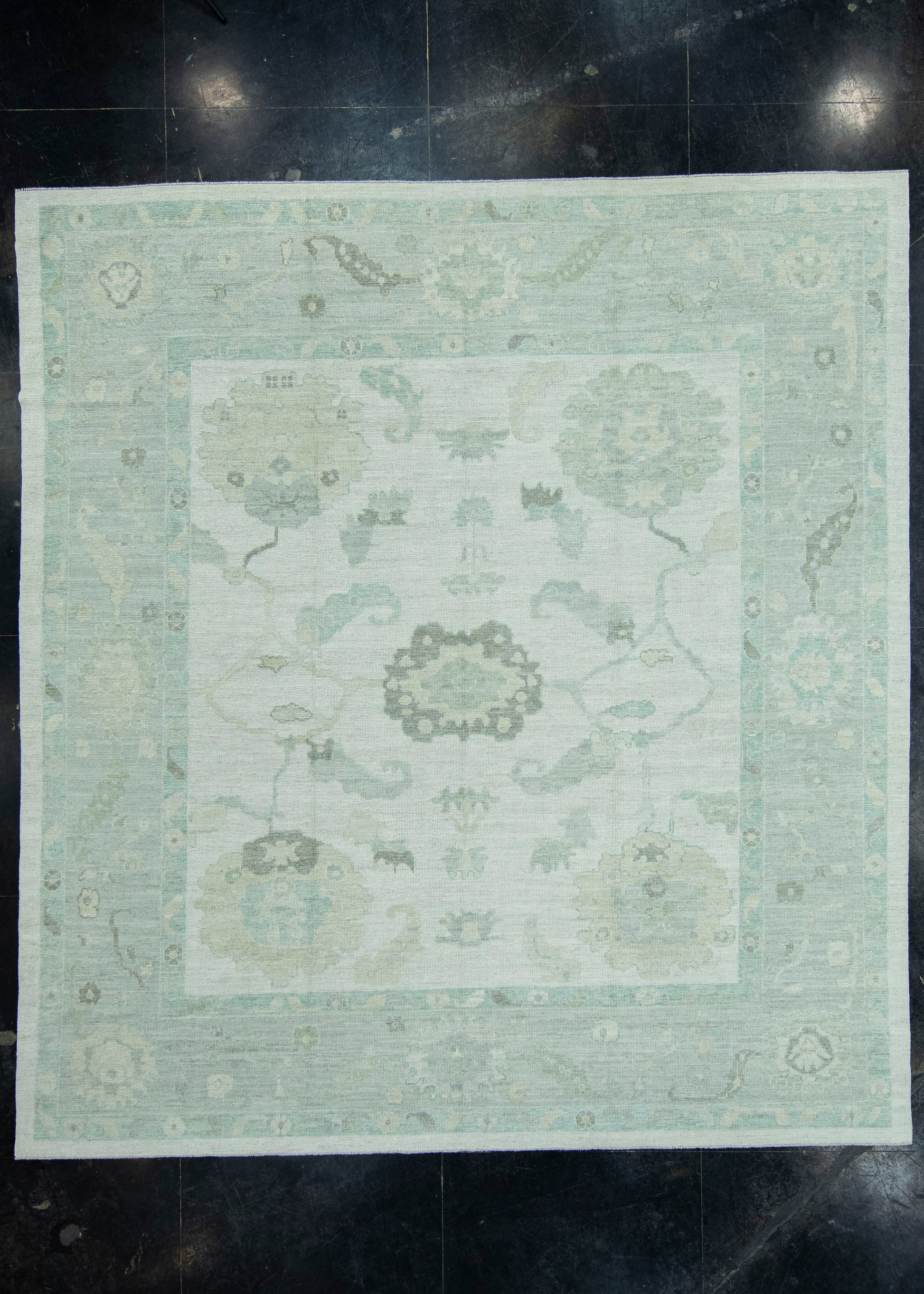 Turkish Square Oushak Rug 10'3" x 11'1" #19384