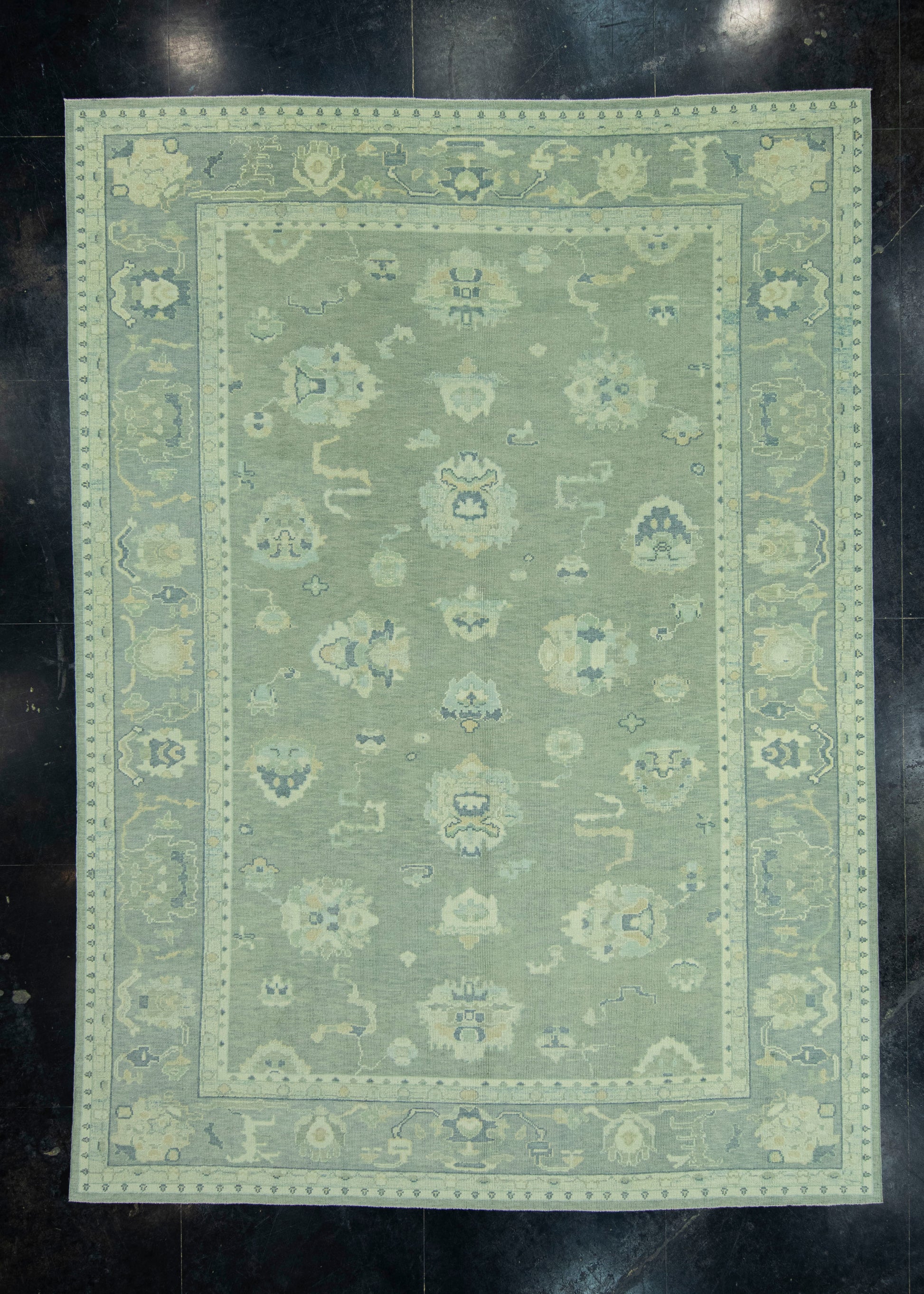 Turkish Oushak Rug 9'11" x 13'7" #19078
