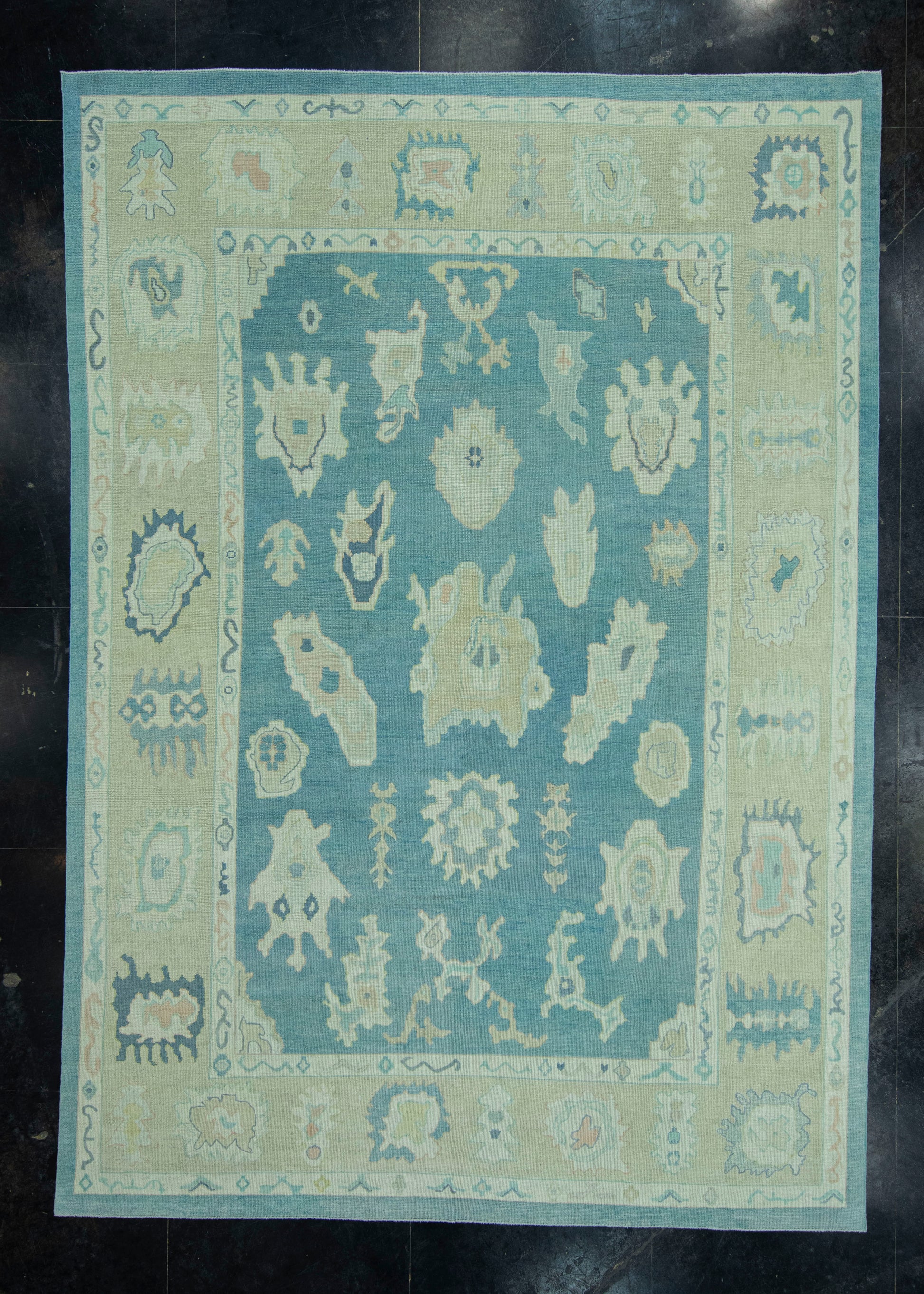 Turkish Oushak Rug 9'11" x 14'1" #19196
