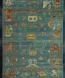 Turkish Oushak Old Wool Rug  10'1" x 13'7" #20004