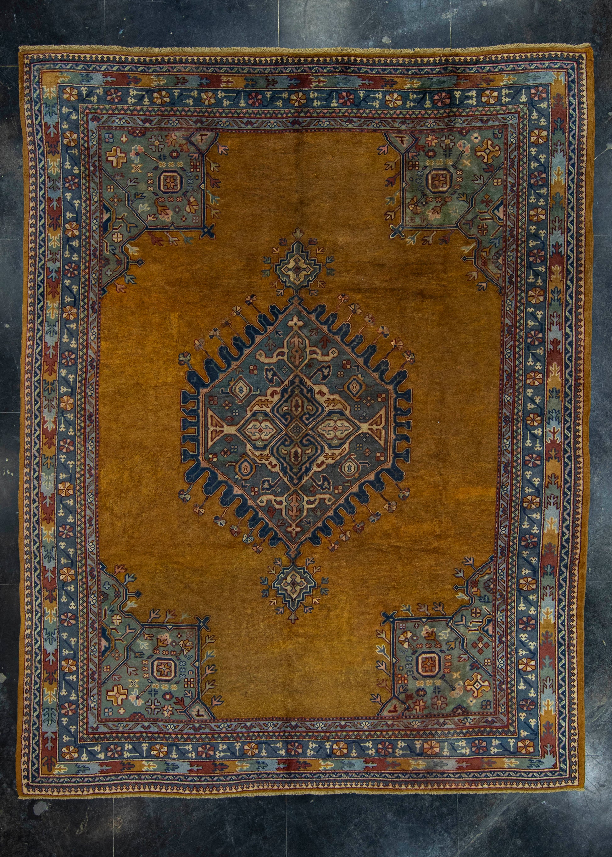 Turkish Oushak Antique Rug 9'11" x 12'9" #20514